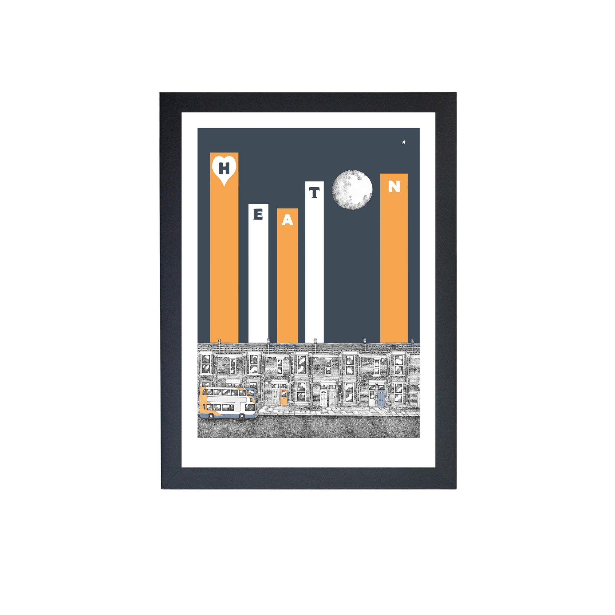 Ben Holland I Heart Heaton Print