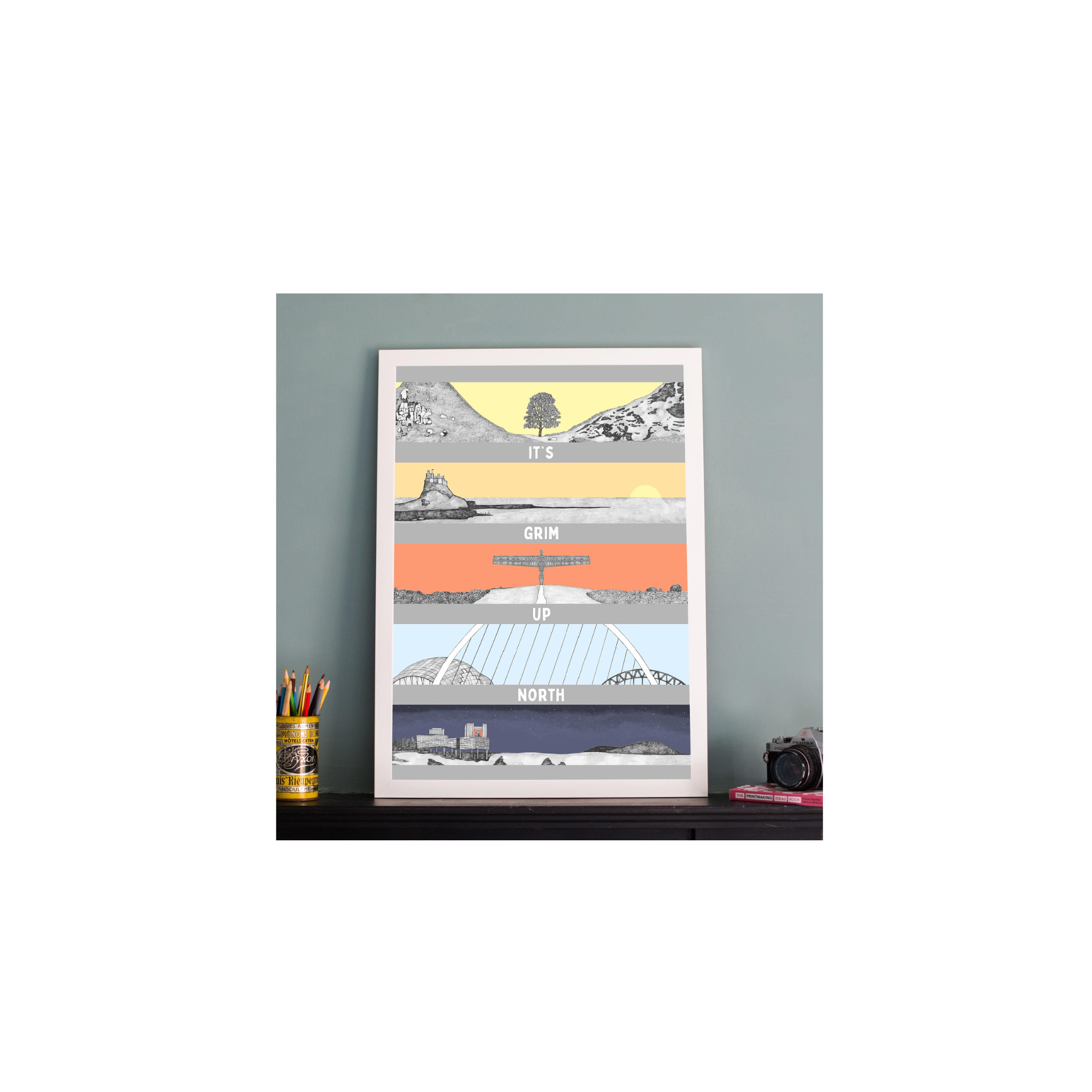 Ben Holland It's Grim Up North Print Lilfestyle