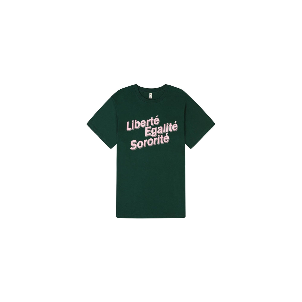 Black and Beech Liberte Egalite Soroite Forest Green T-Shirt