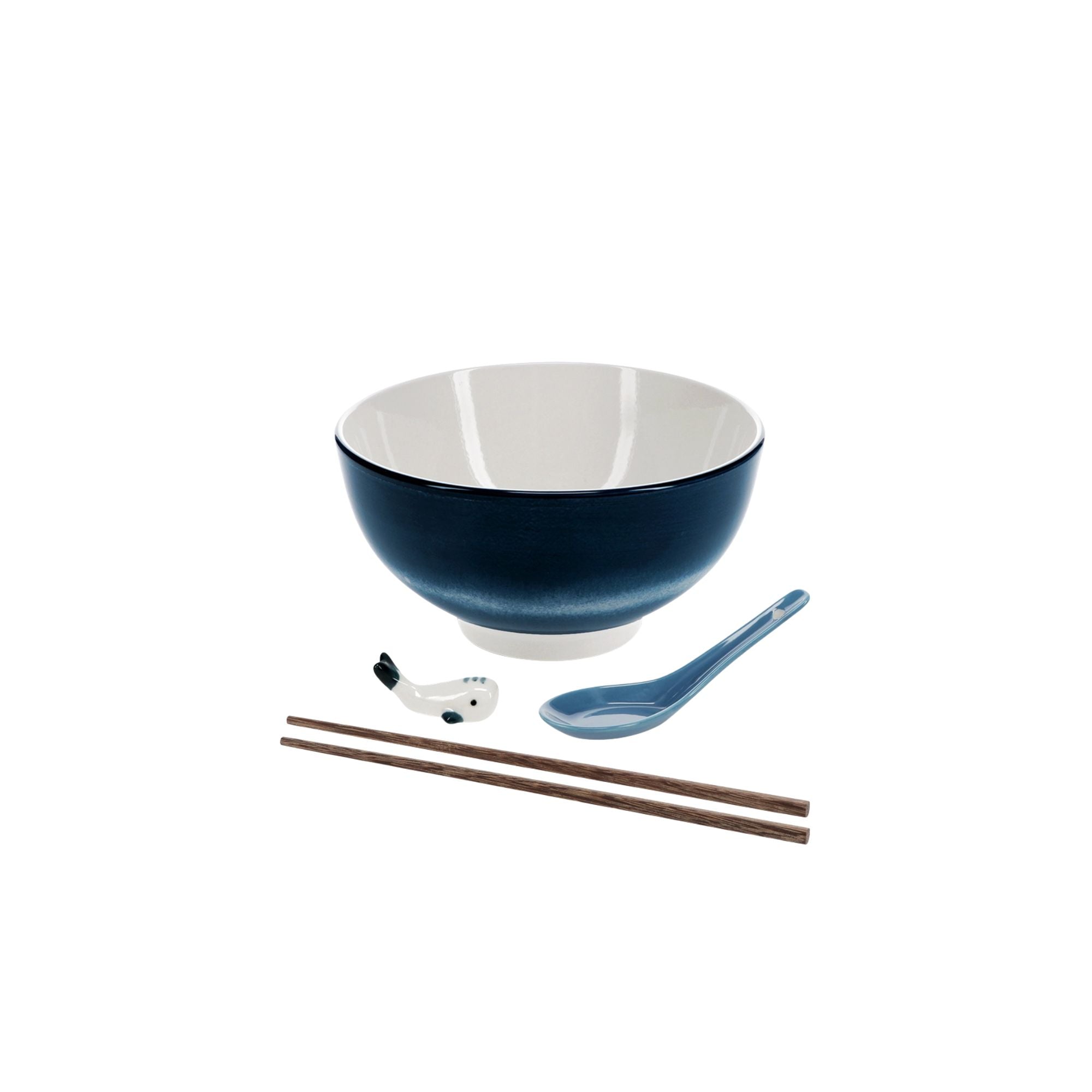 Blue Whale Ceramic Noodle Bowl Kit