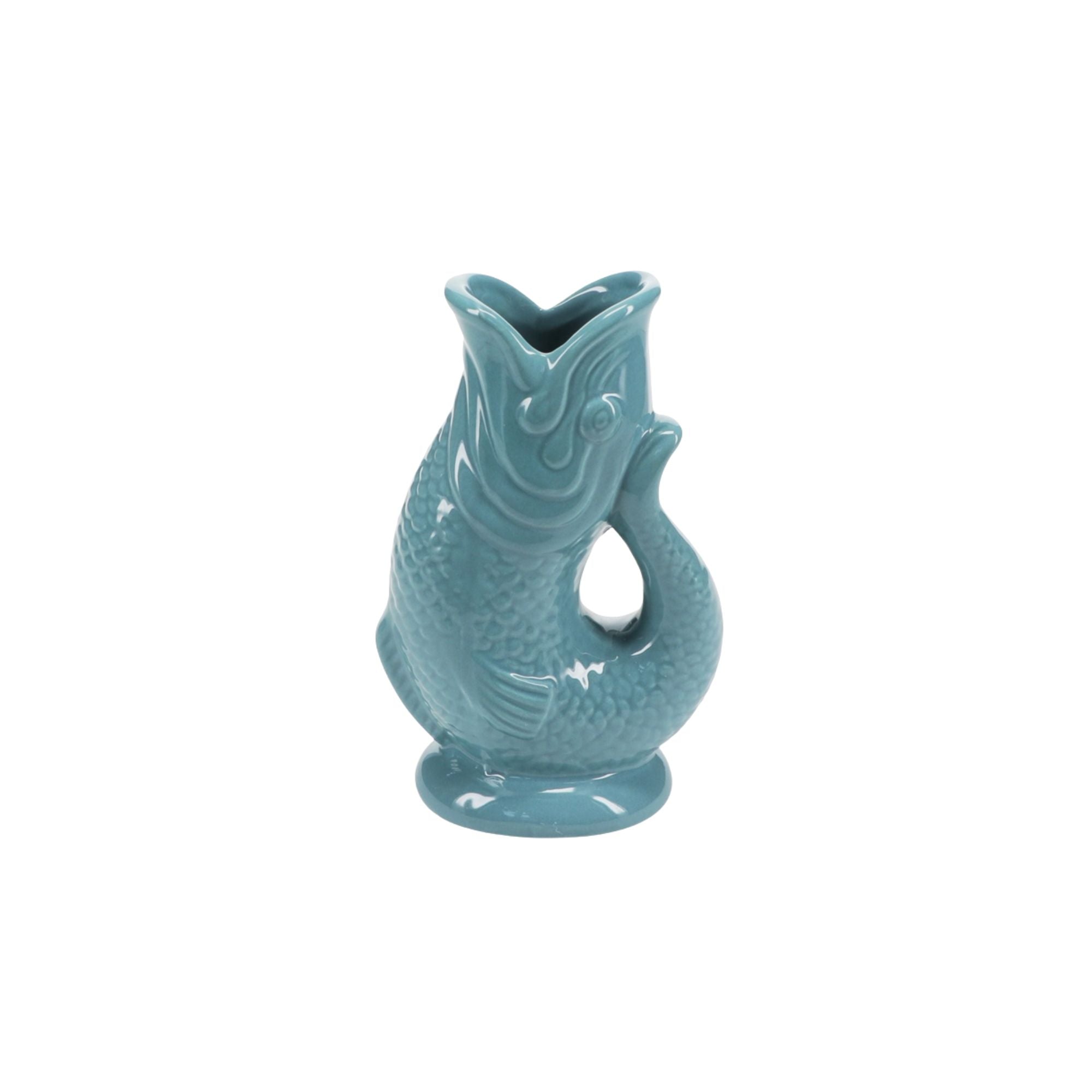 Ceramic Blue Fish Vase