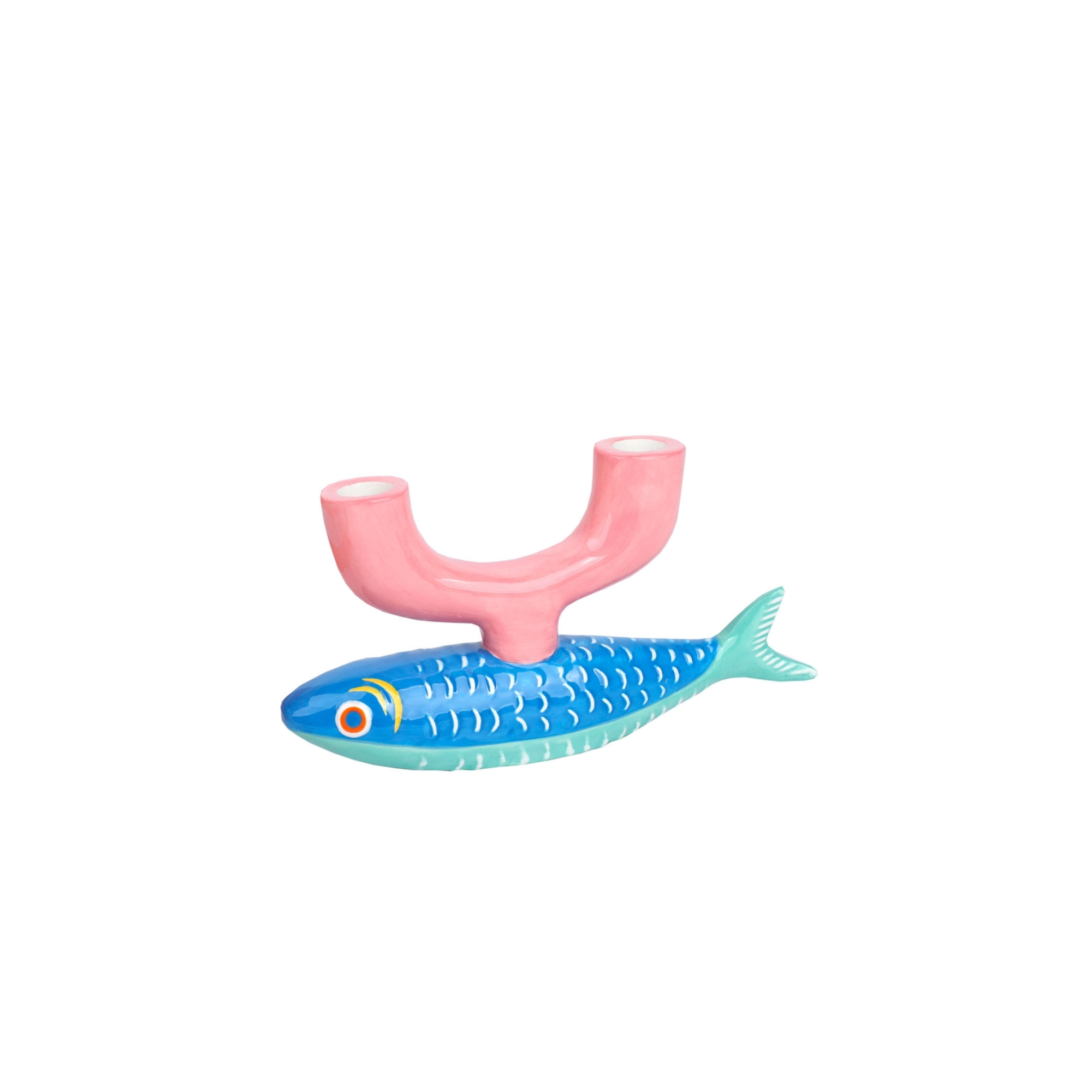 Ceramic Fish Candlestick