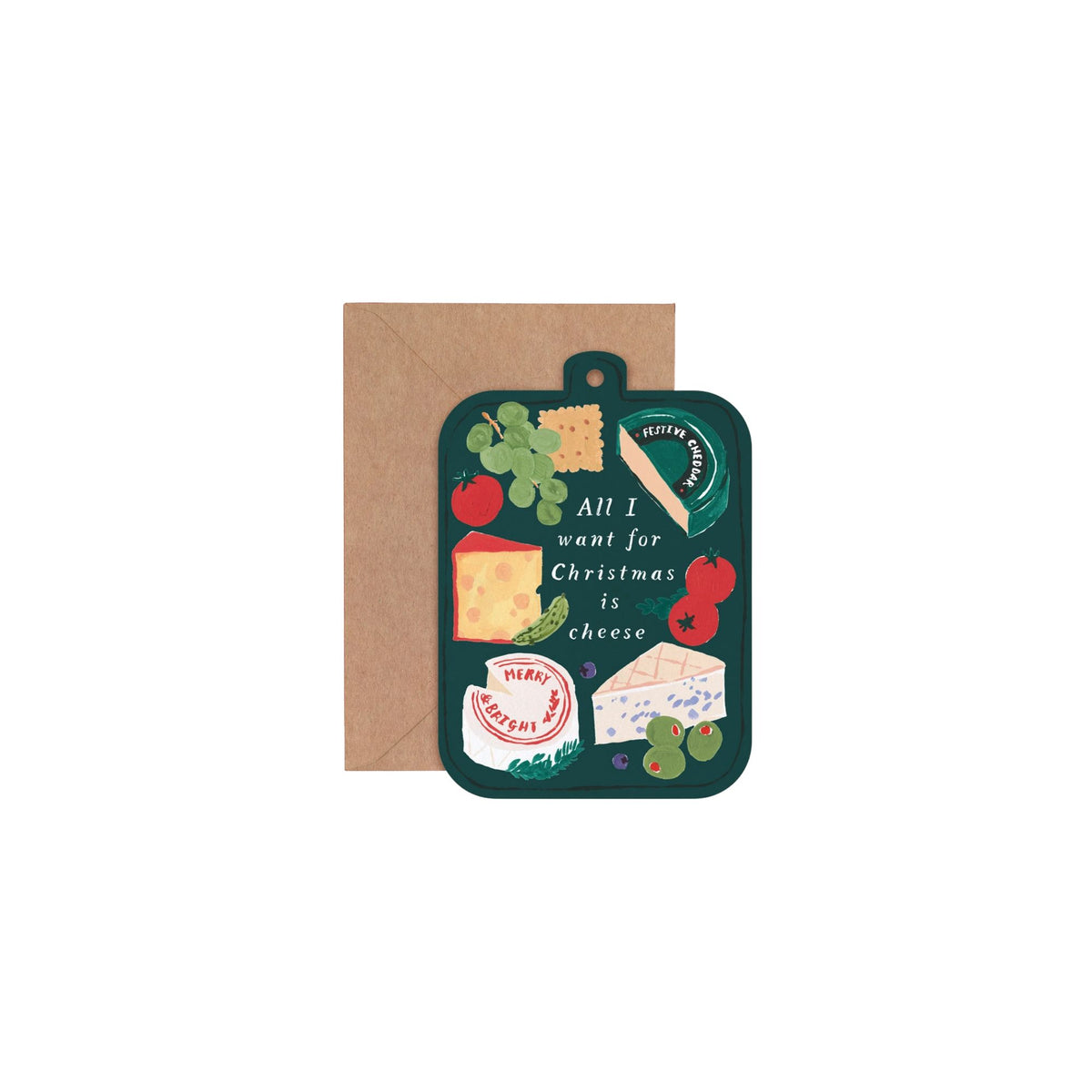 Cheeseboard Christmas Card