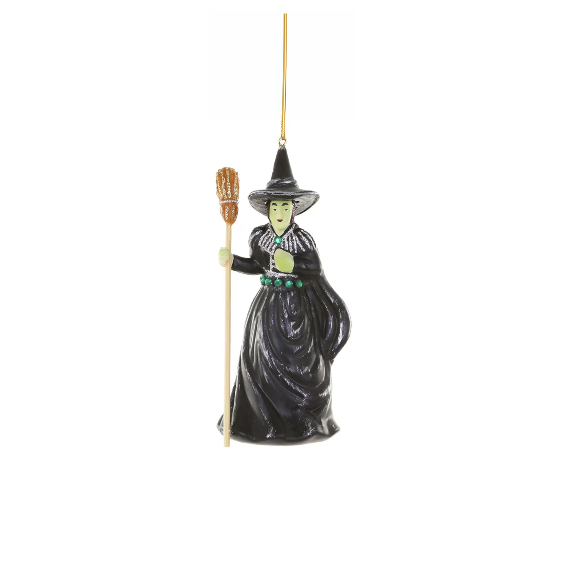 Cody Foster Wicked Witch of the West Bauble with Broomstick