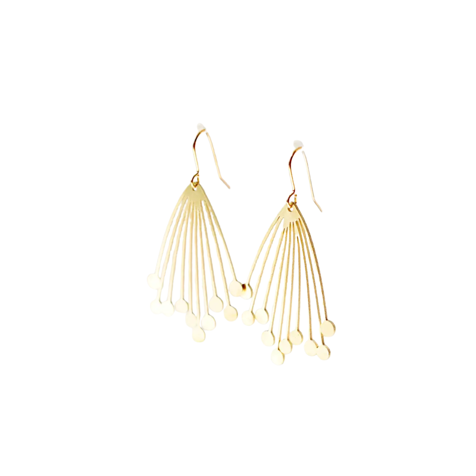 Copper Bee Seed Earrings