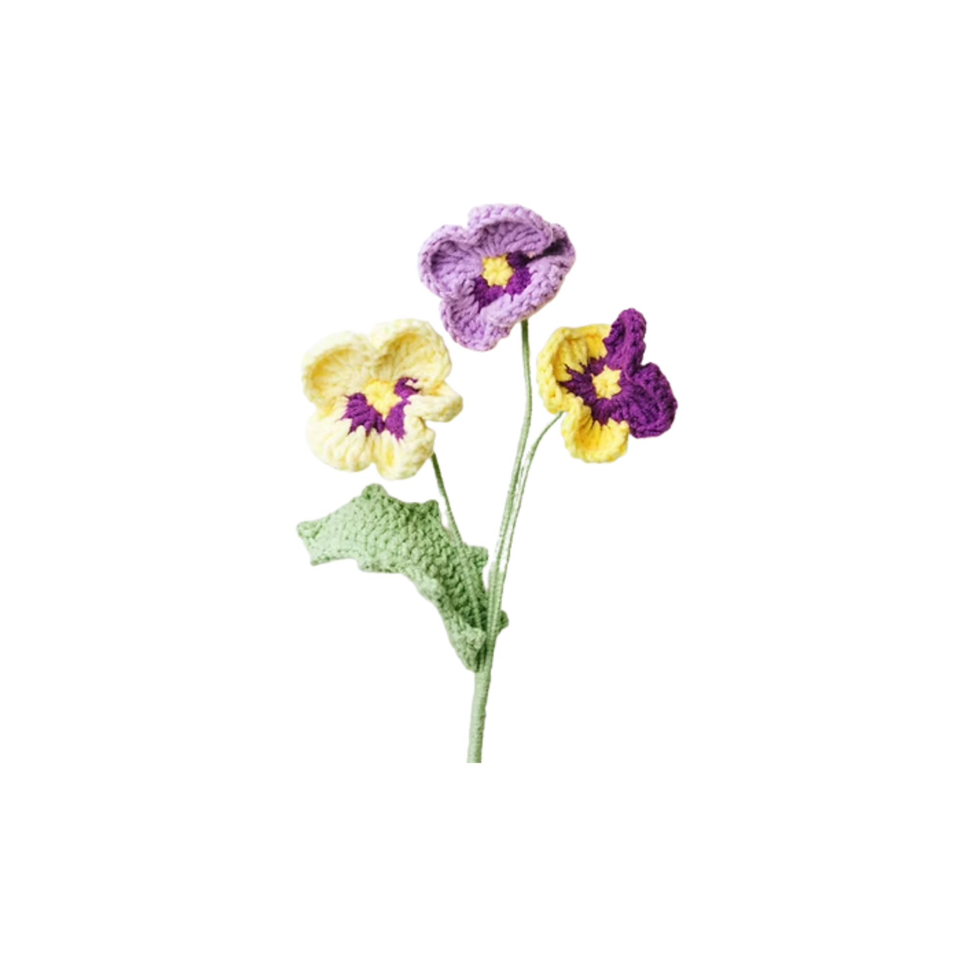 Crochet Pansy Flower