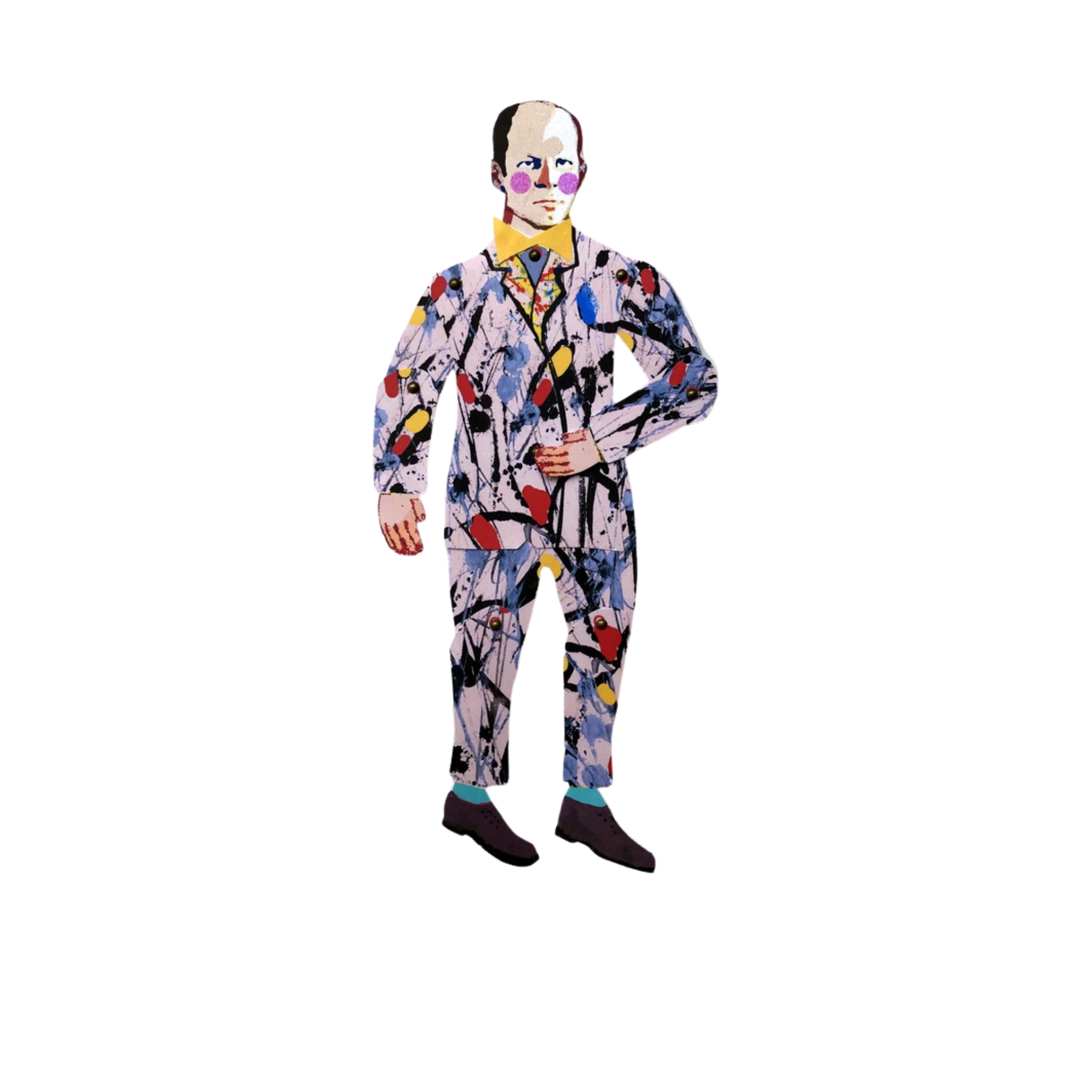 Cut and Make Jackson Pollock Paper Puppet