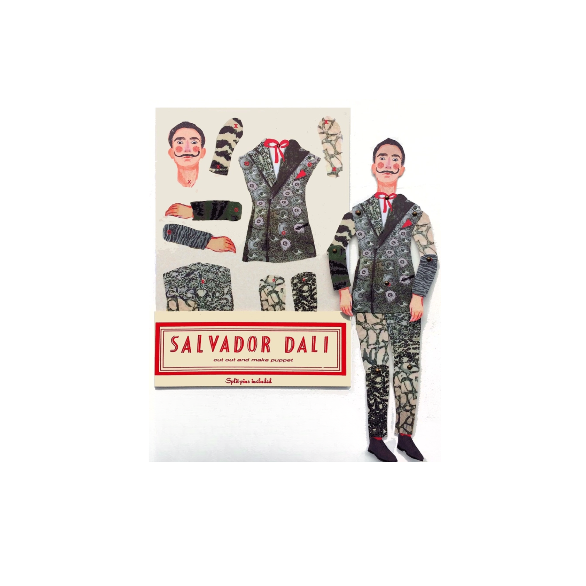 Cut Out & Make Salvador Dali Paper Puppet