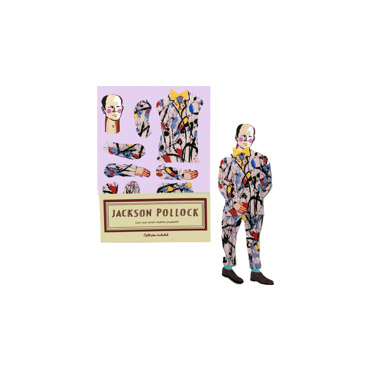 Cut Out & Make Jackson Pollock Paper Puppet – Baltic Shop