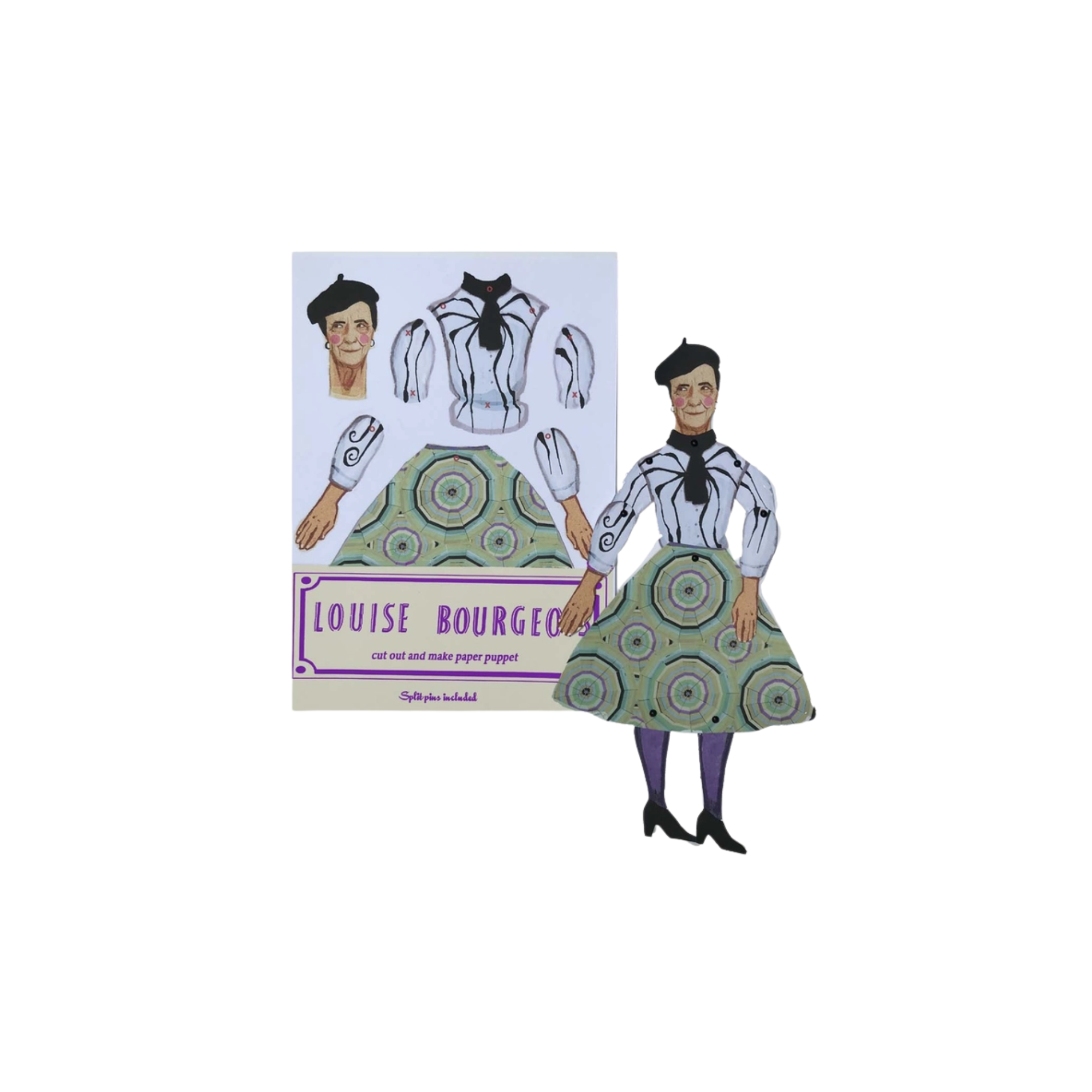 Cut Out and Make Louise Bourgeois Paper Puppet