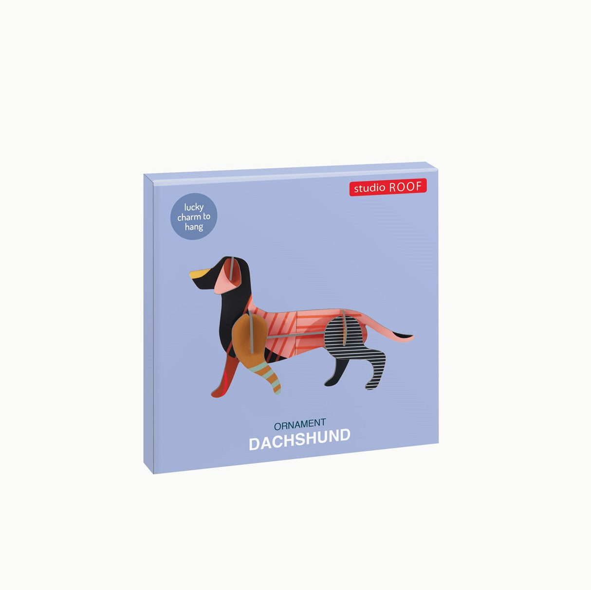 Studio Roof Dachshund Lucky Charm Ornament Packaging