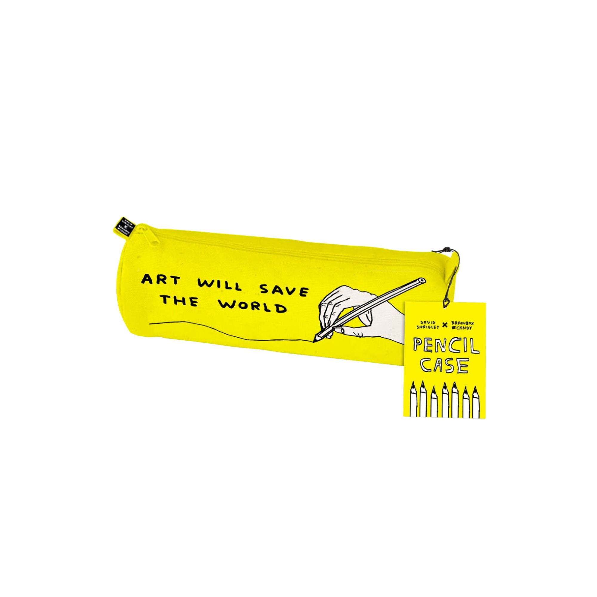 David Shrigley Art Will Save the World Pencil Case