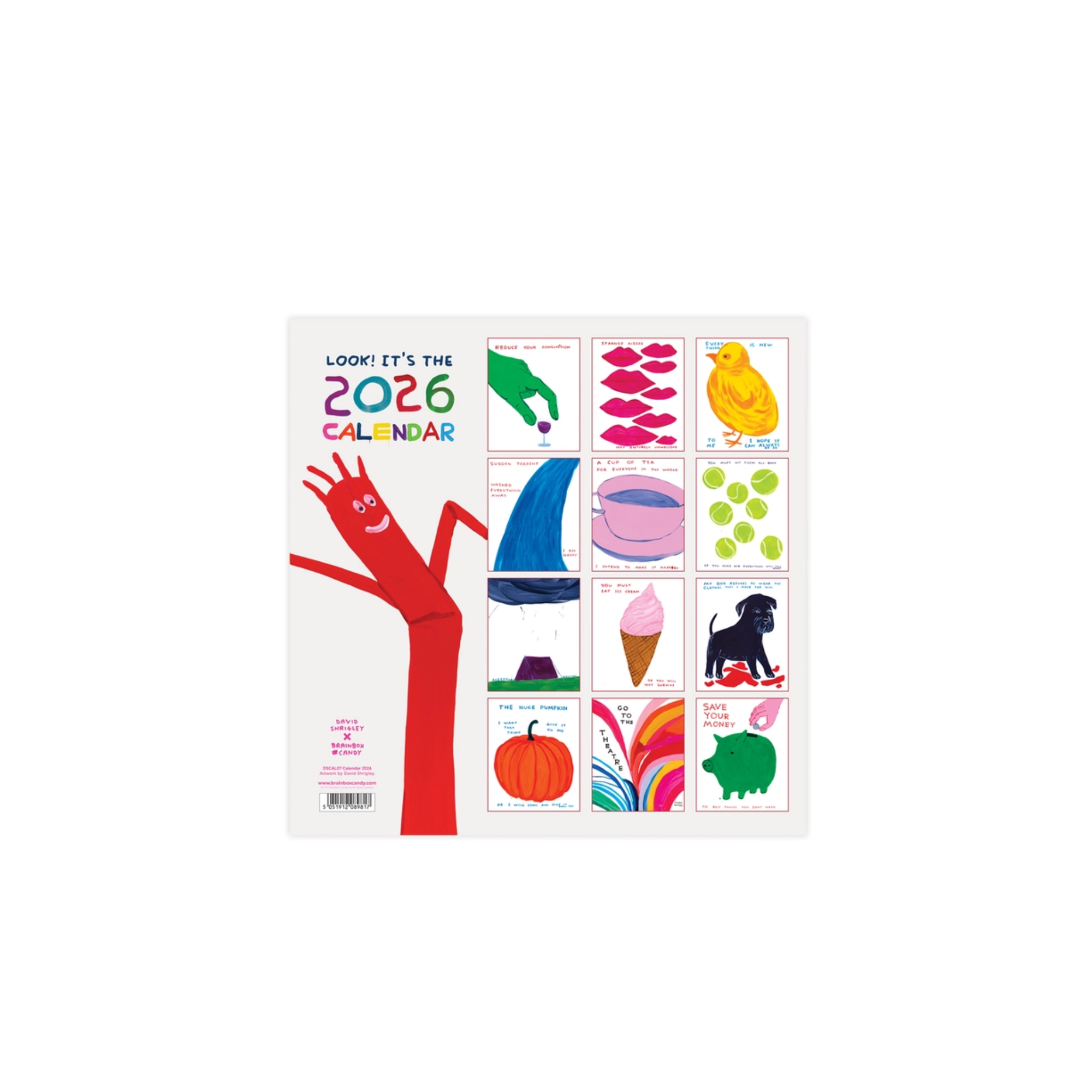 David Shrigley Calendar 2026 Back