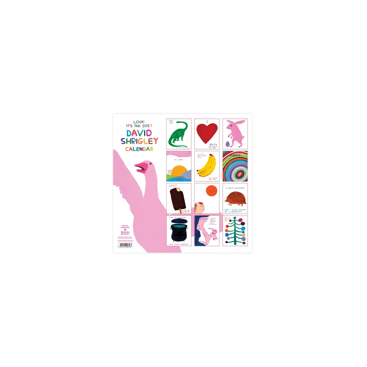 David Shrigley Calendar 2027 Back