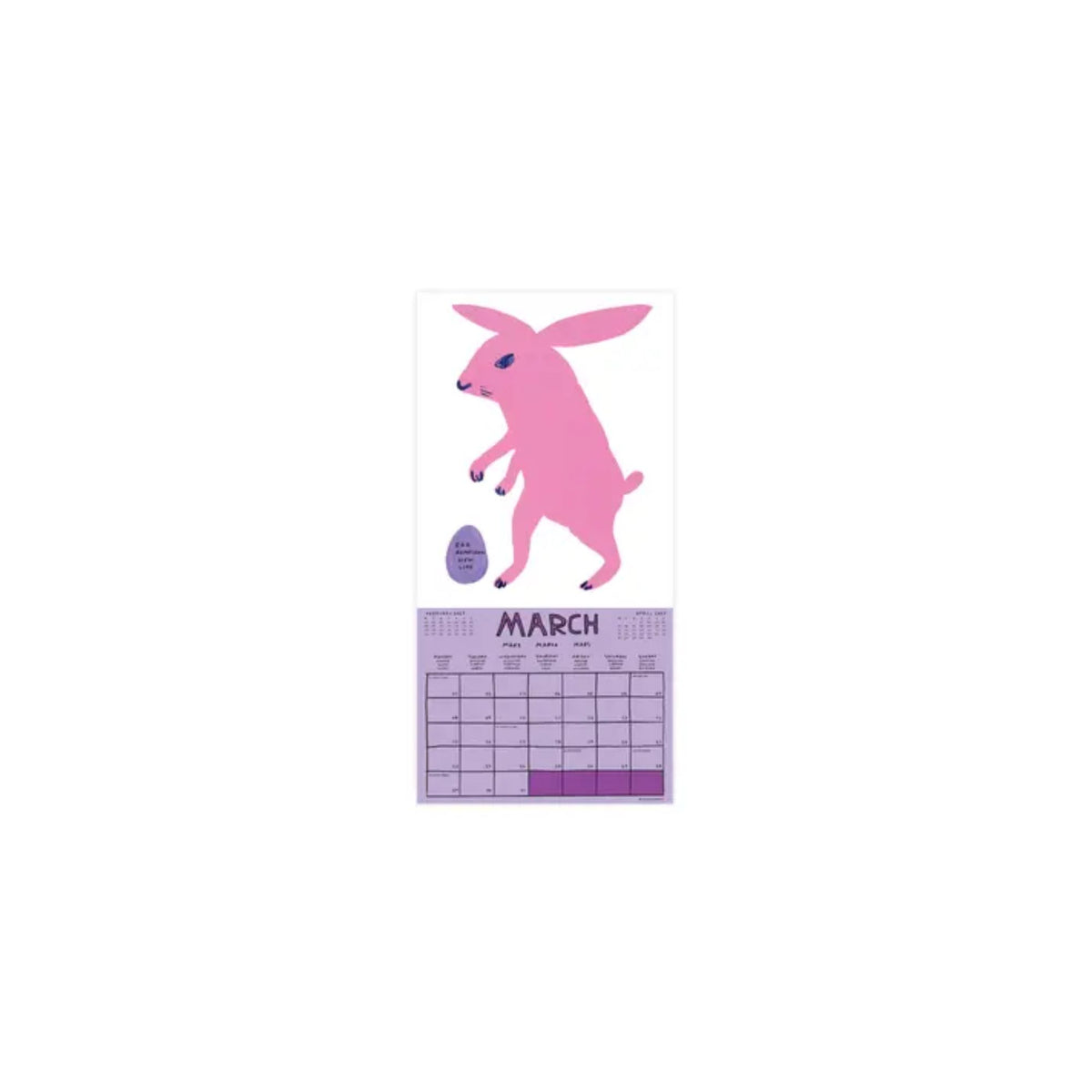David Shrigley Calendar 2027 March