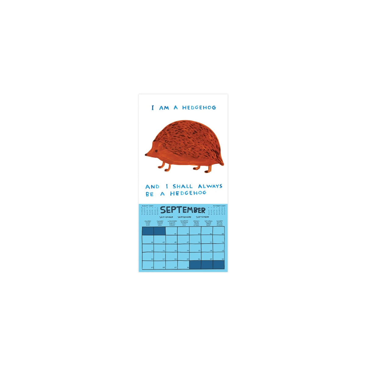 David Shrigley Calendar 2027 September