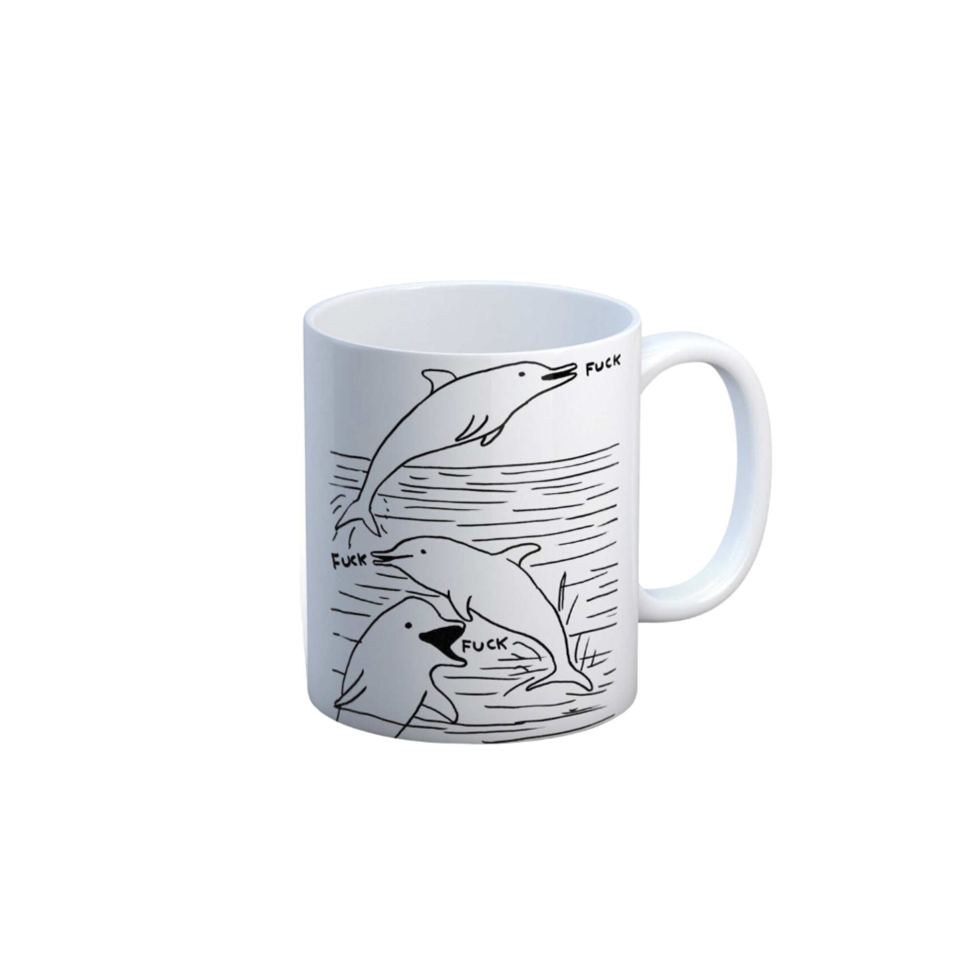 David Shrigley Dolphin Mug