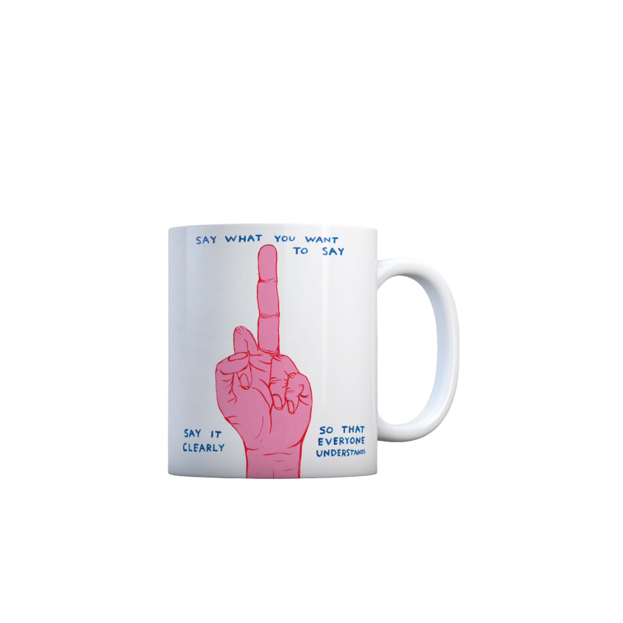 David Shrigley Say What You Want Mug
