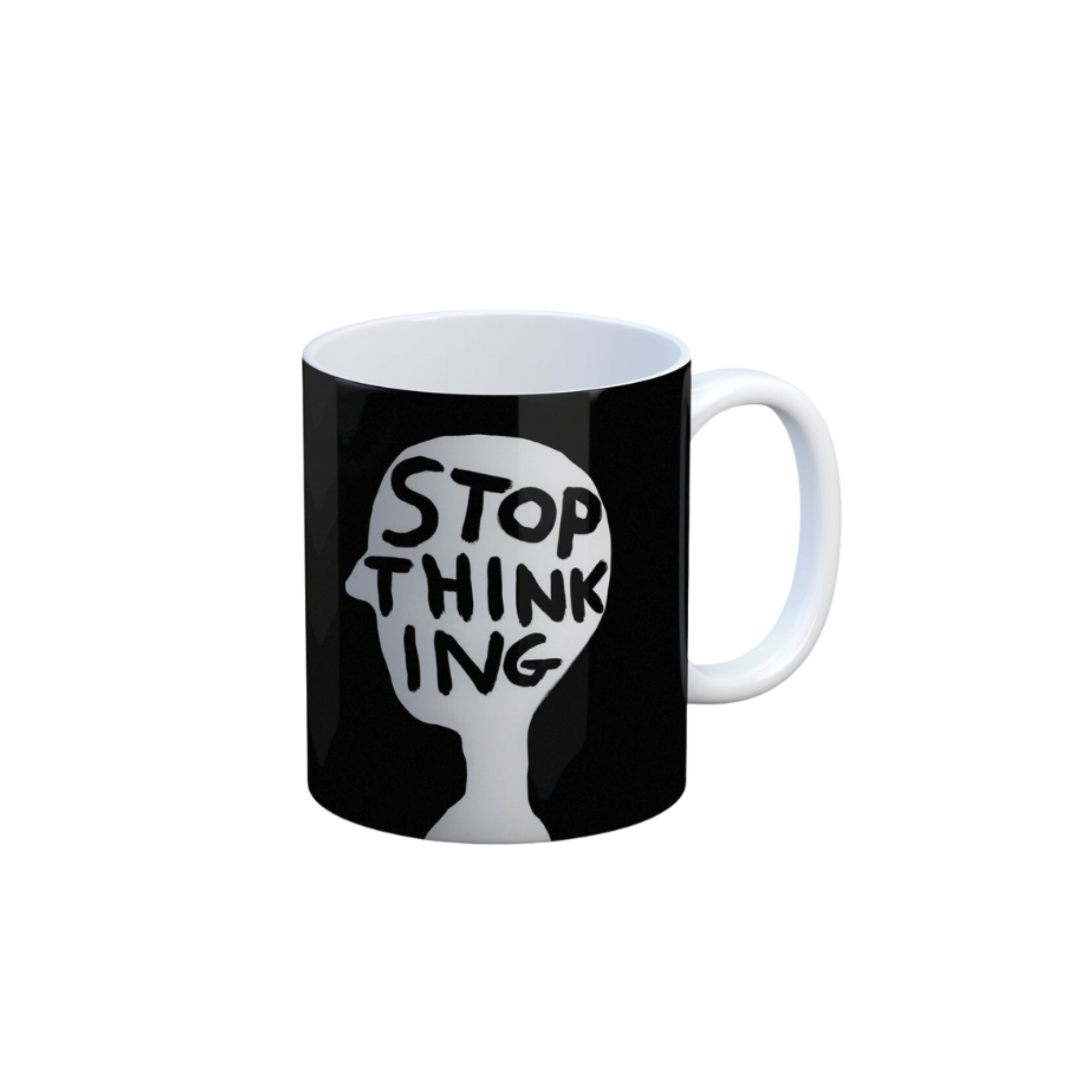 David Shrigley Stop Thinking Mug