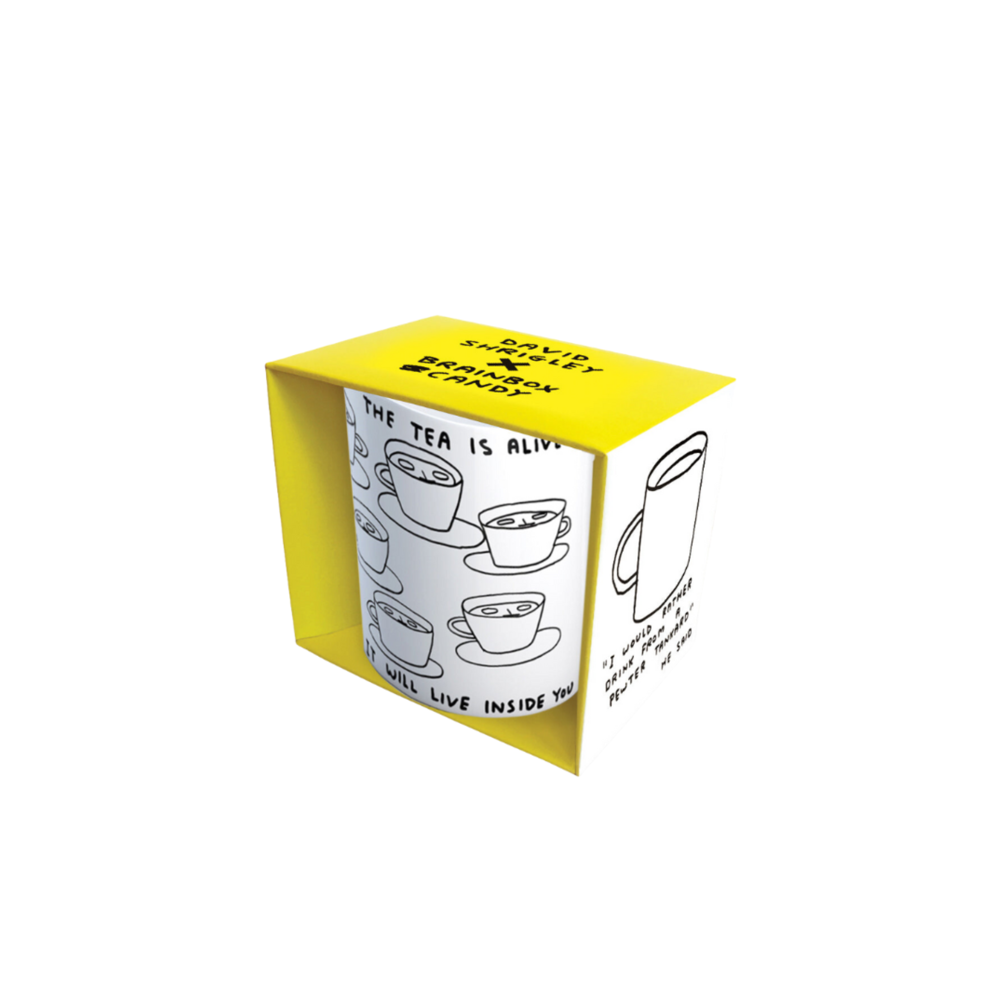 David Shrigley Tea is Alive Mug Boxed