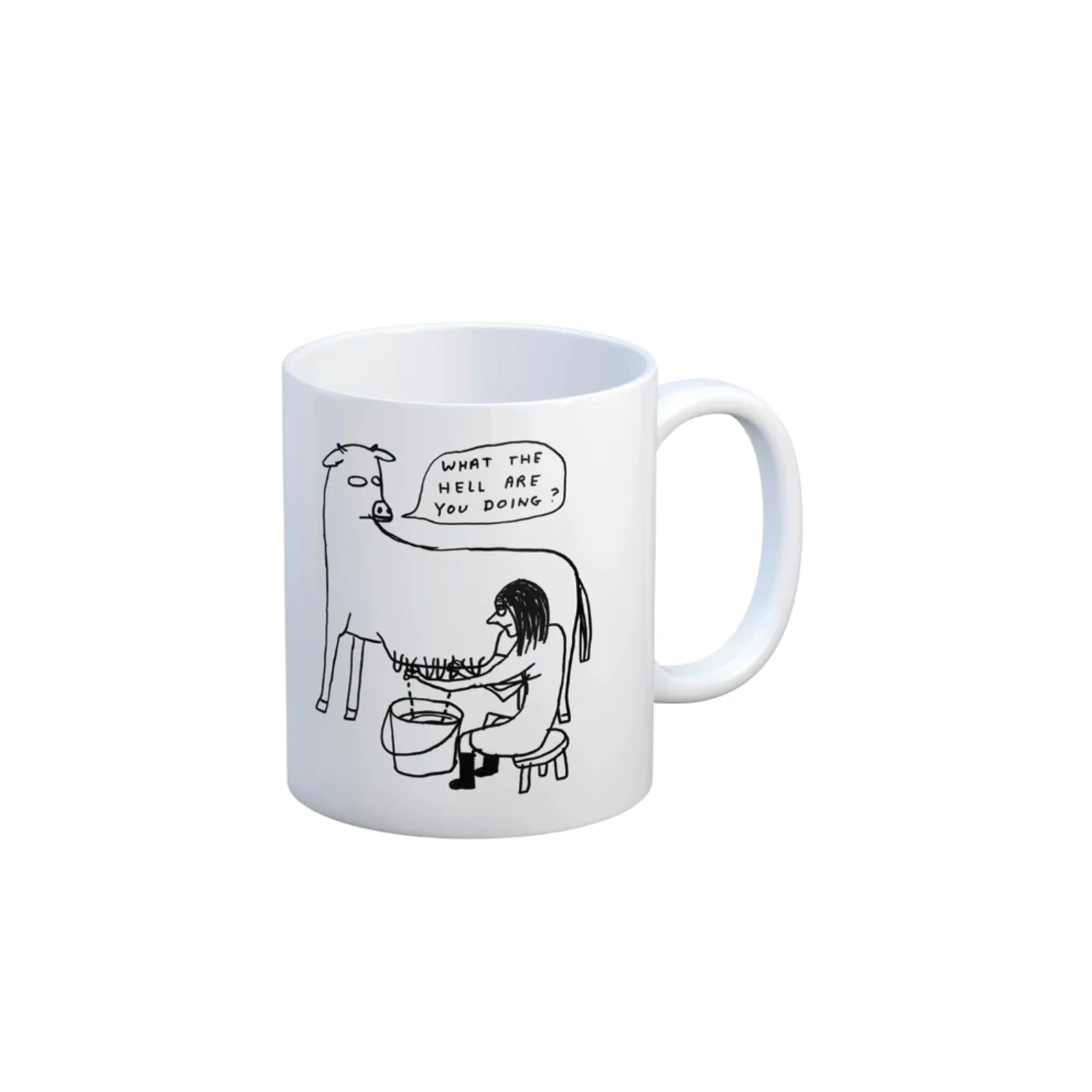 David Shrigley What the Hell Are You Doing Mug