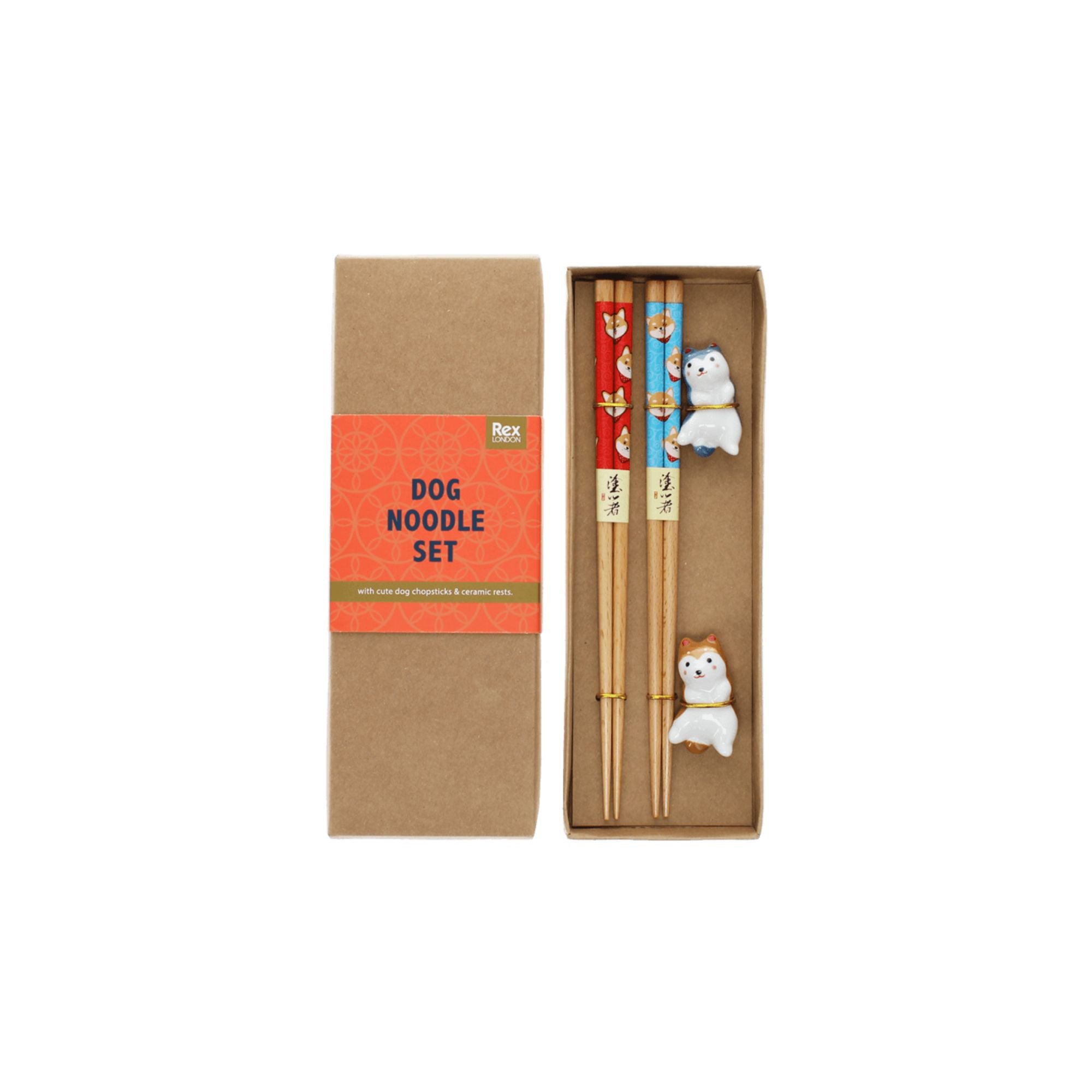 Dog Chopsticks and Rests Set