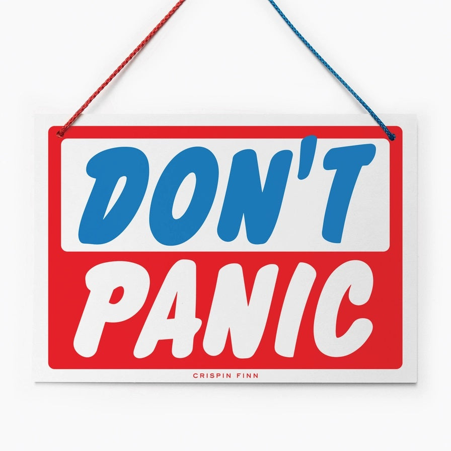 Crispin Finn Don't Panic/Do Panic Print