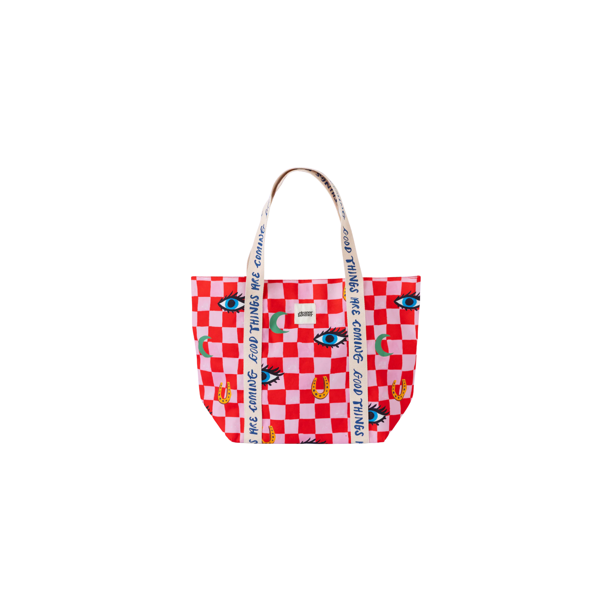 Eleanor Bowmer Checker Icons Tote Bag