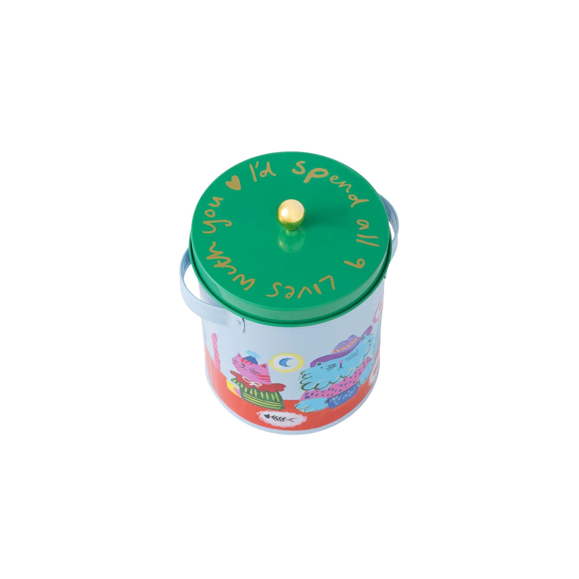 Eleanor Bowmer Cool Cats Club Food Storage Tin Lid