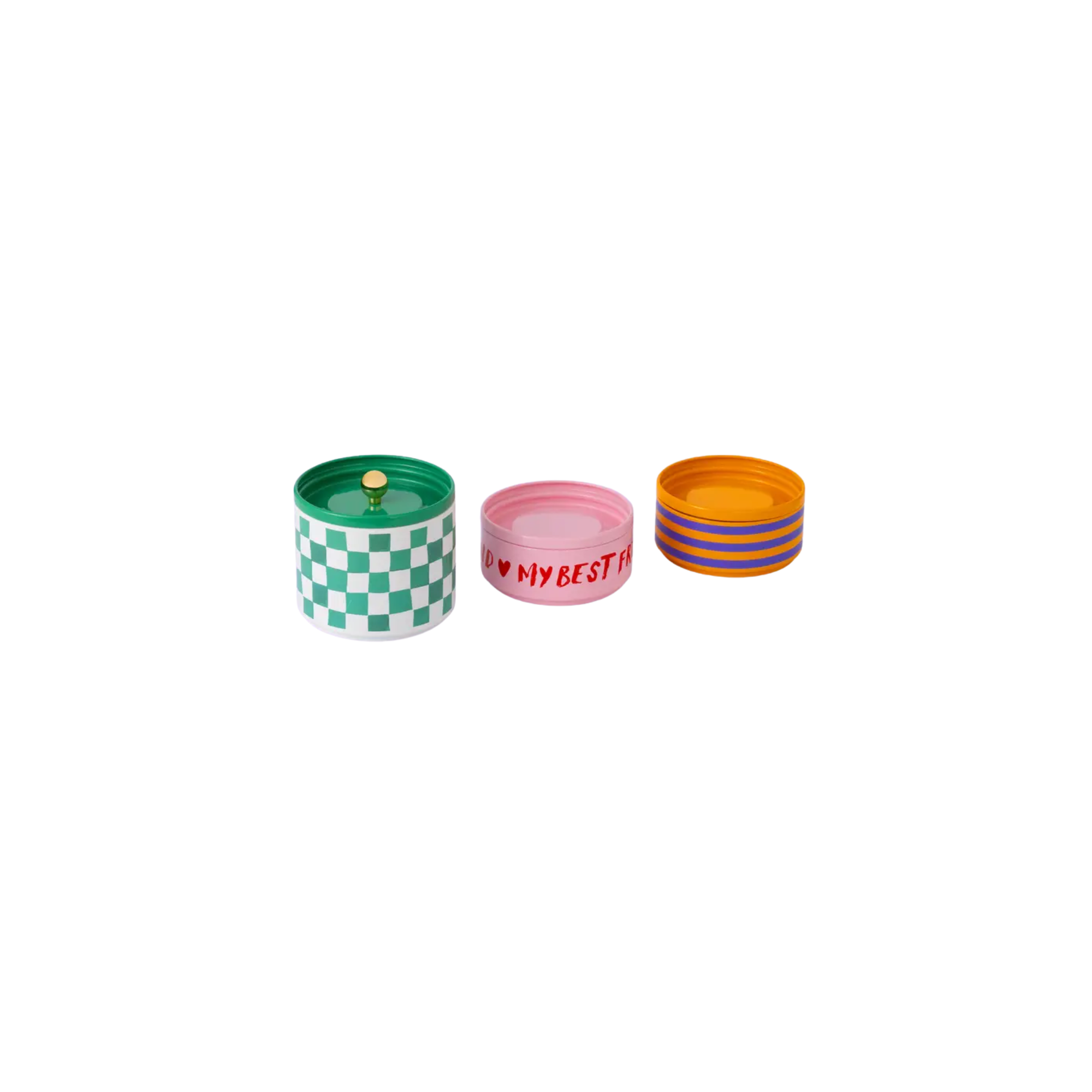 Eleanor Bowmer Stackable Treat Jar Separated.