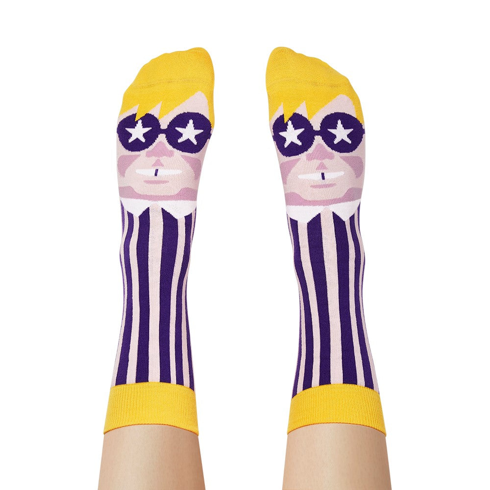 Fun socks for kids - Artist Andy Sock-Hole by ChattyFeet