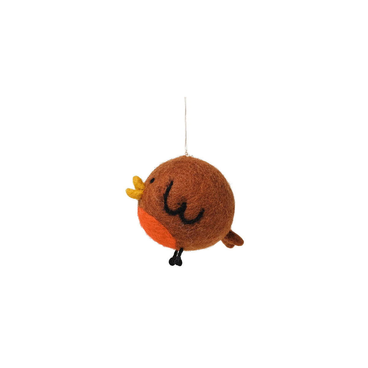 Felt Robin Hanging Decoration Side