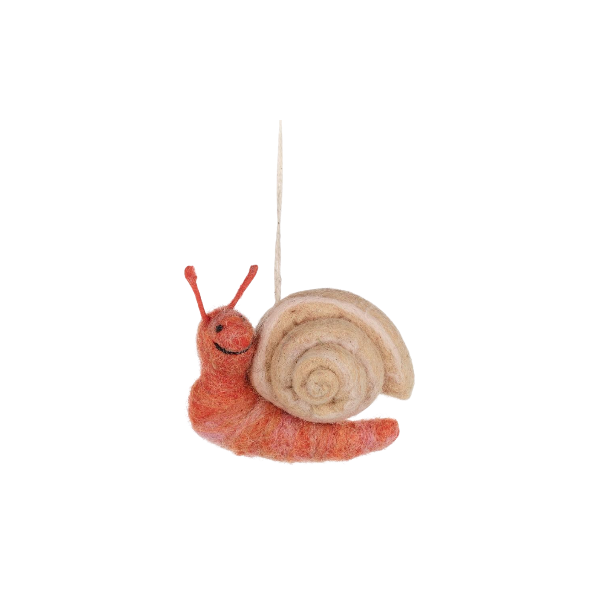 Felt Snail Hanging Decoration