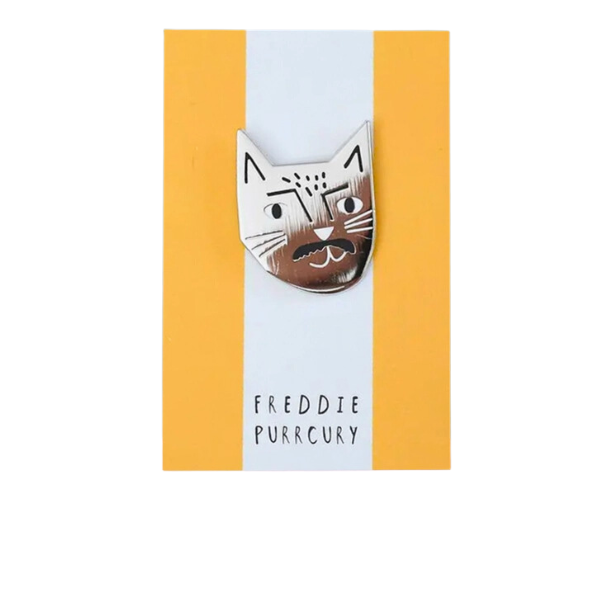 Freddie Purrcrury Enamel Pin Badge