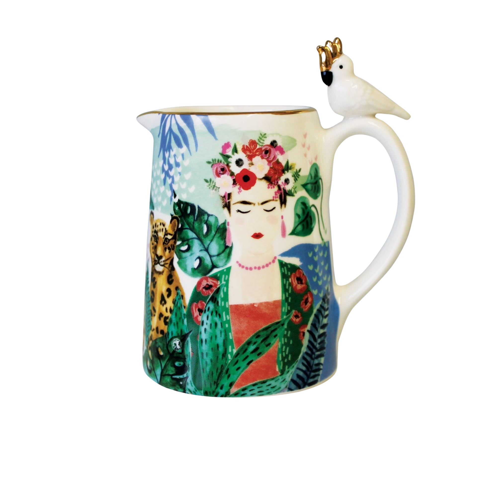 Frida Kahlo Tropical Jug