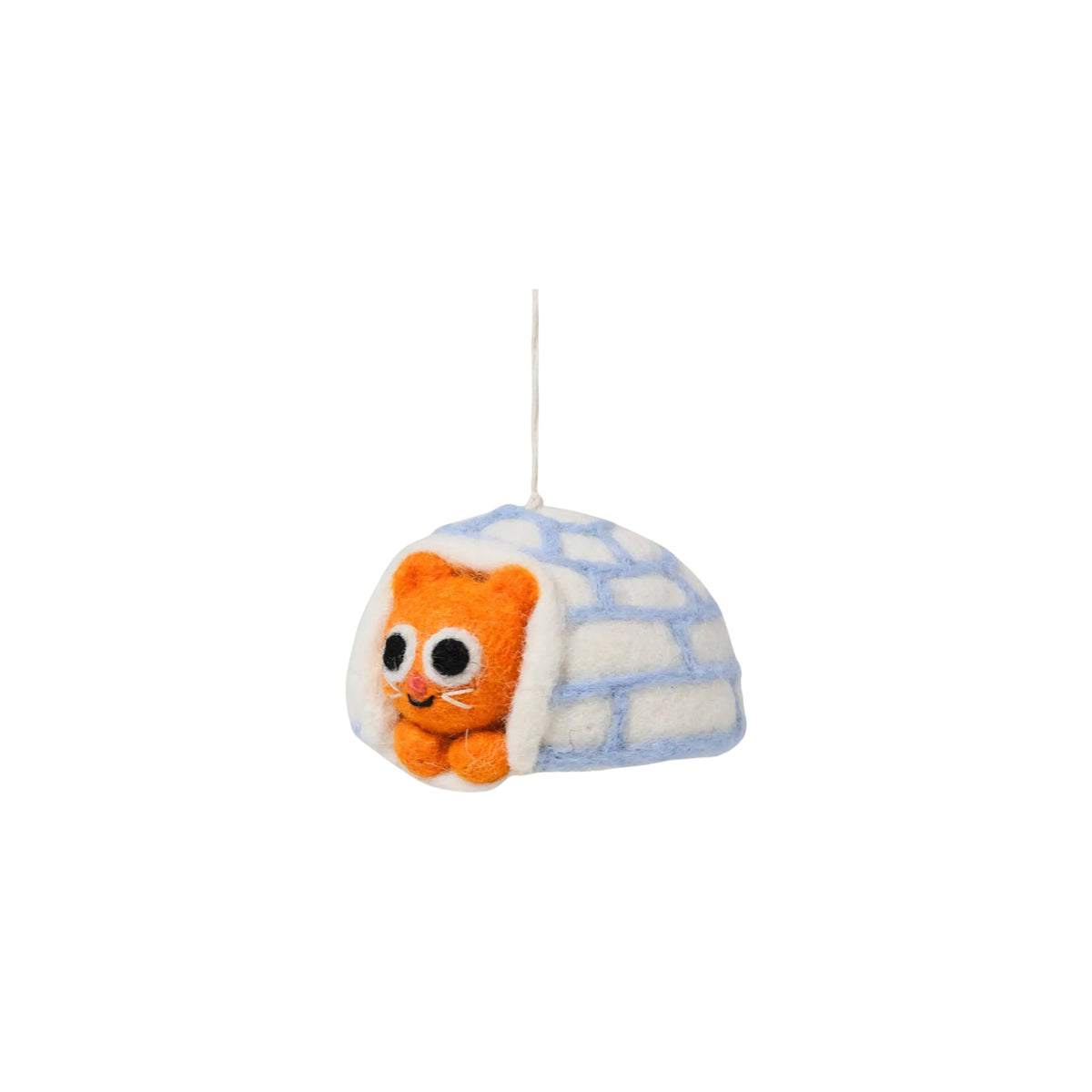 Frosty Cat Felt Hanging Decoration