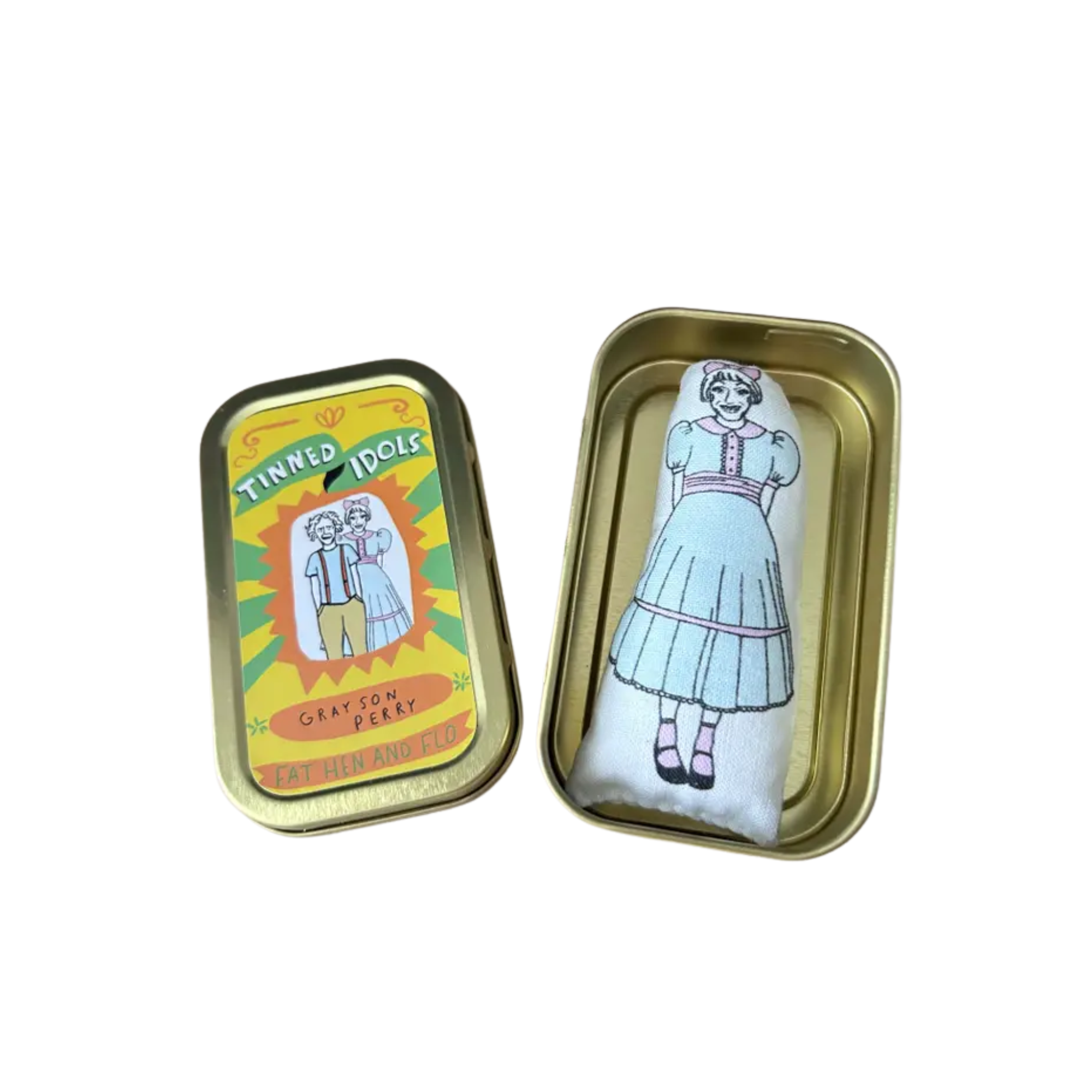 Grayson Perry Tinned Idol Double Sided Claire side