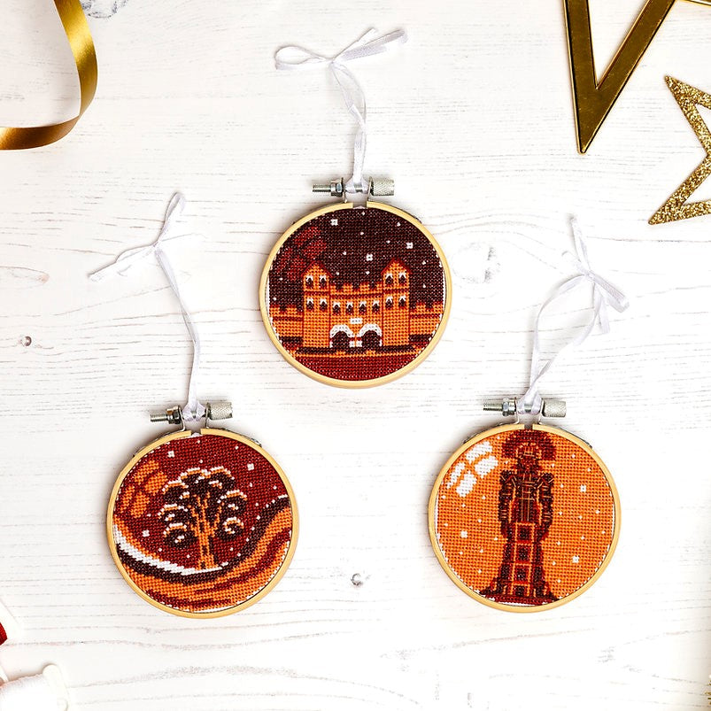 Trouvaille Stitch Kits Hadrians Wall Bauble Kit