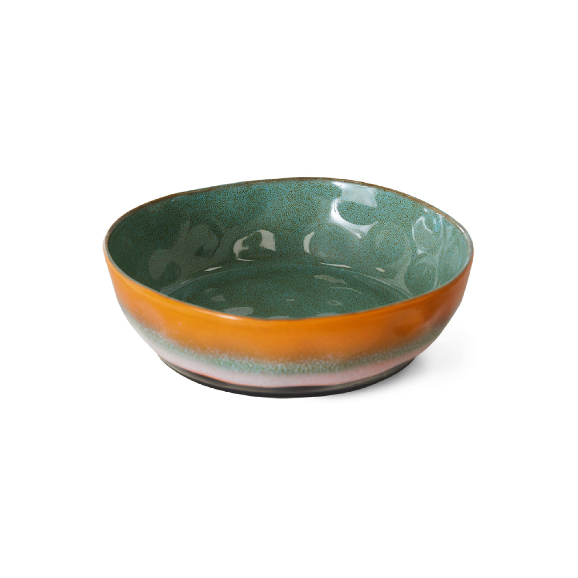 HKLIVING 70s Ceramic Pasta Bowl Golden Hours Set of 2