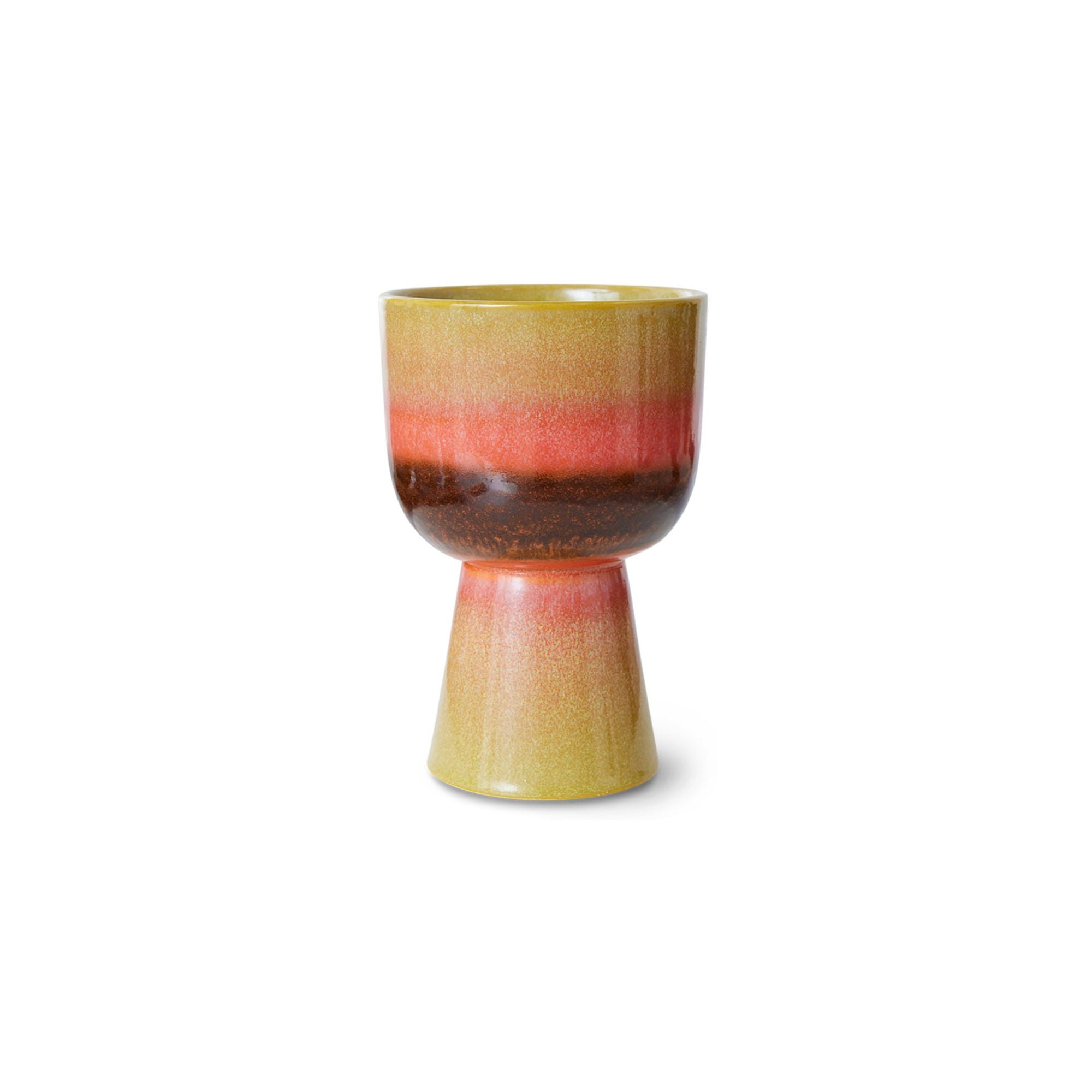 HKLIVING 70s ceramics Lime Green Retro Flower Pot
