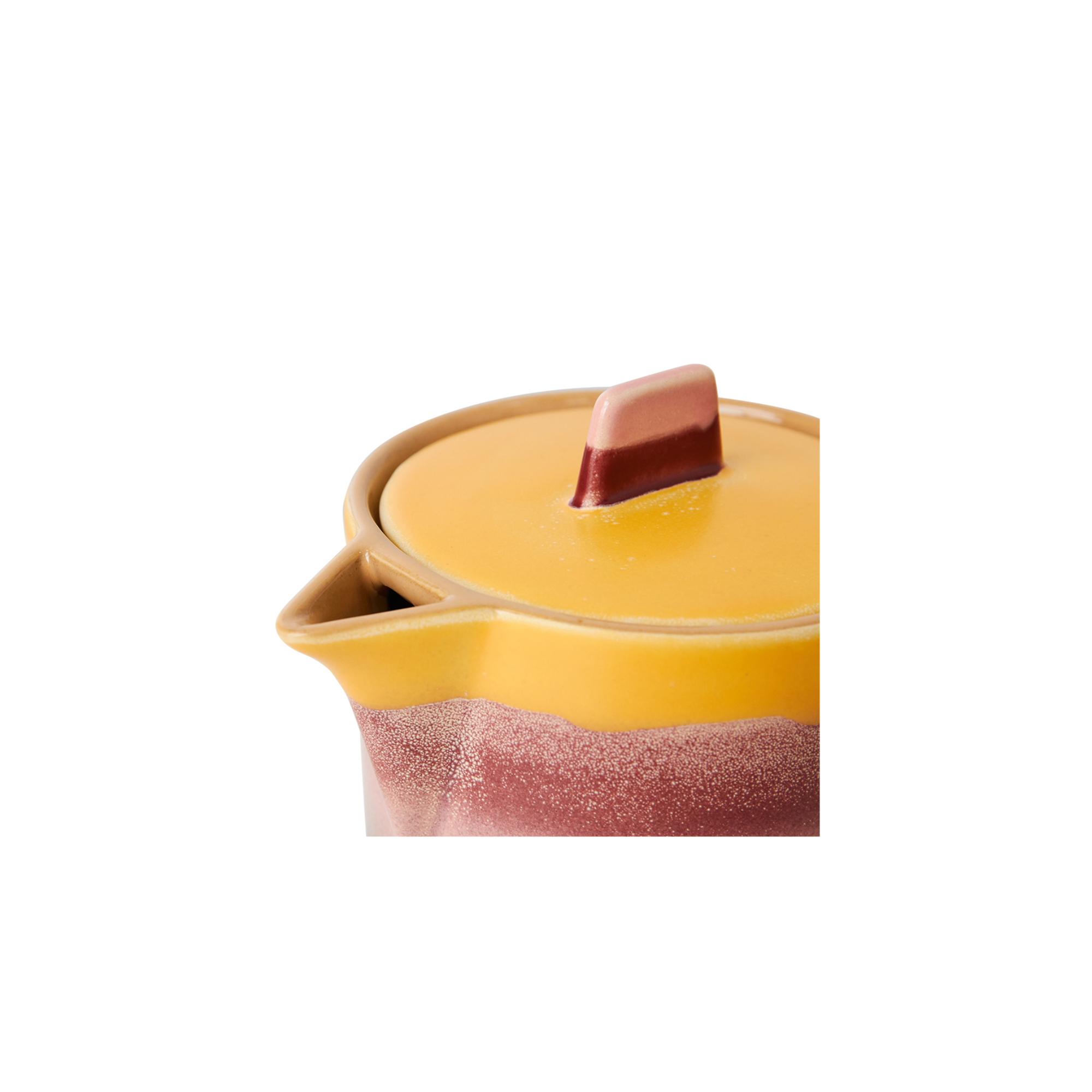 HKLIVING 70s Ceramic Tea Pot Sunset Spout