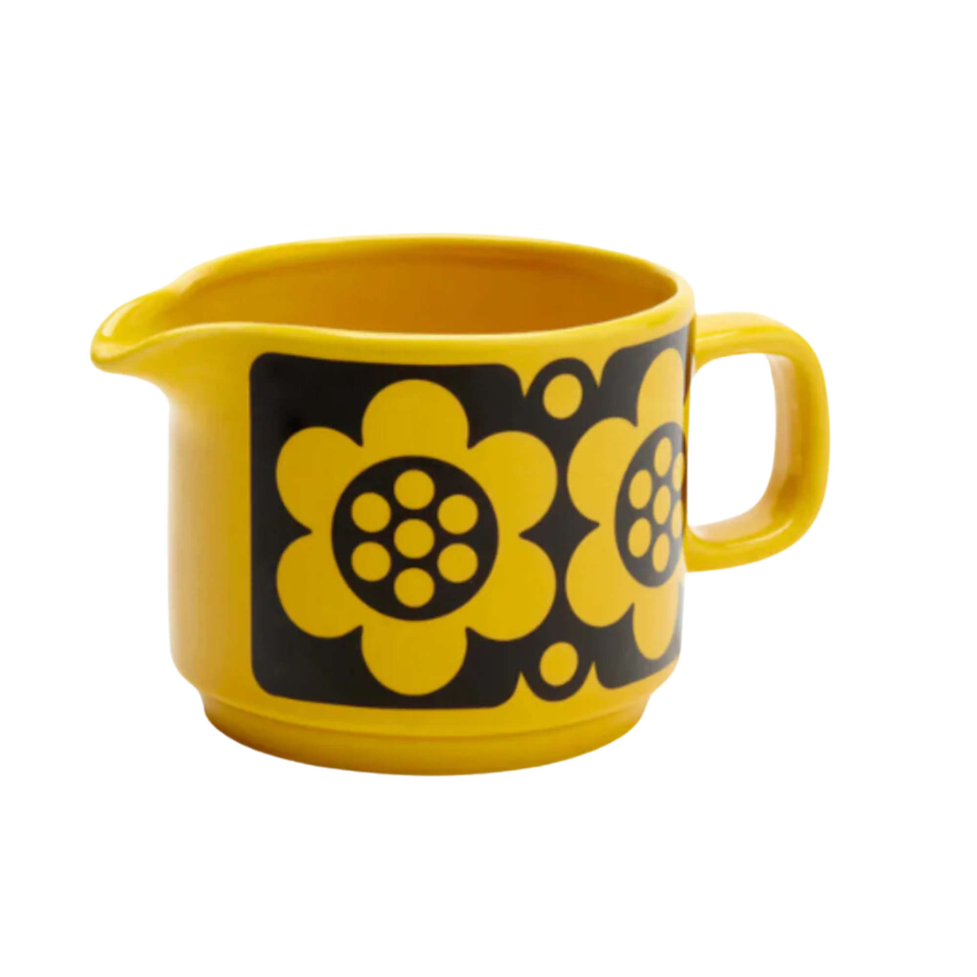 Hornsea Jug Geo Flower Yellow