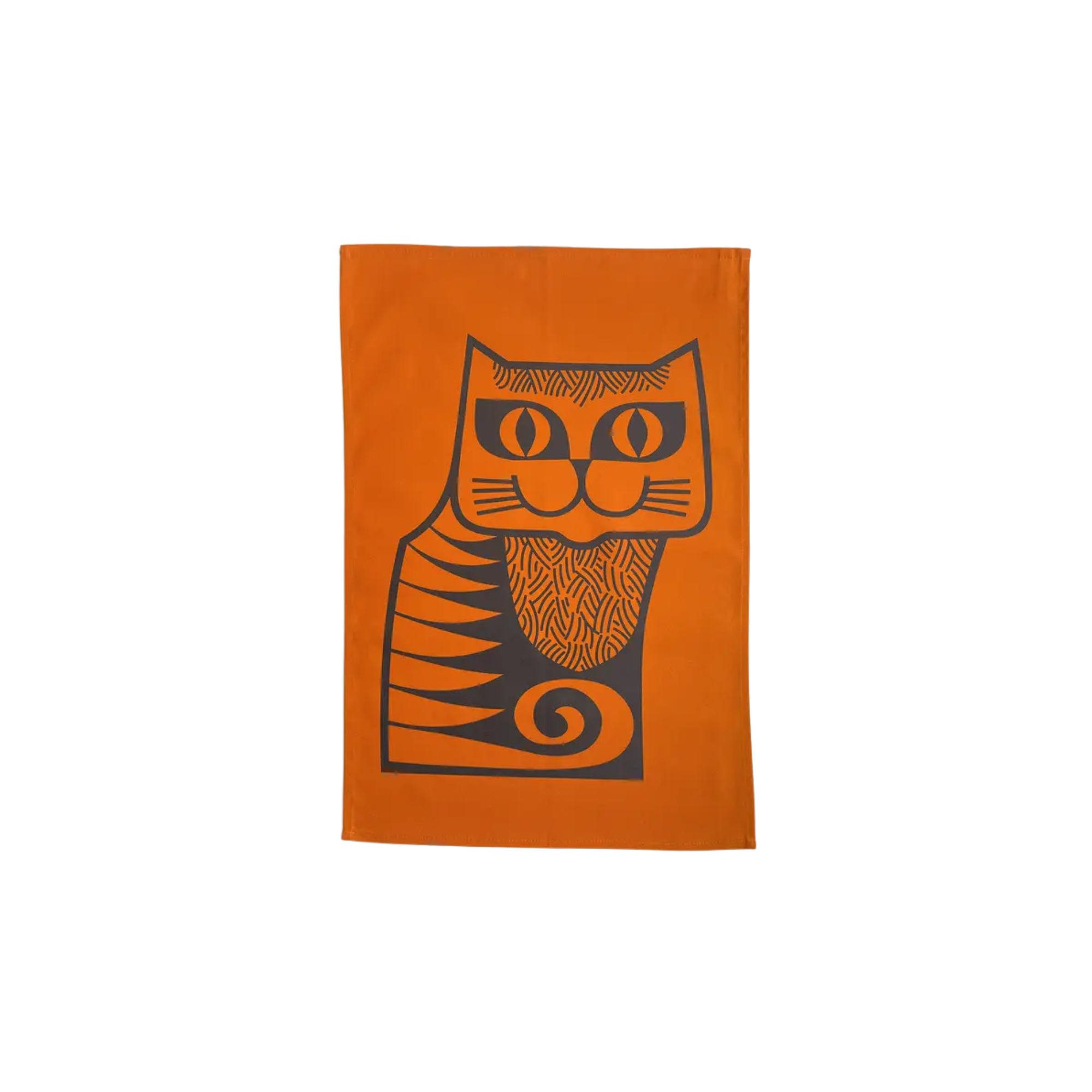 Hornsea Orange Cat Tea Towel