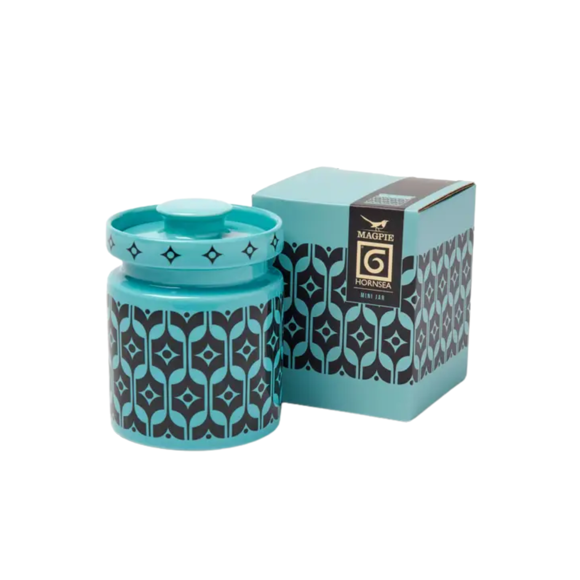 Hornsea Teal Heirloom Mini Jar With Box