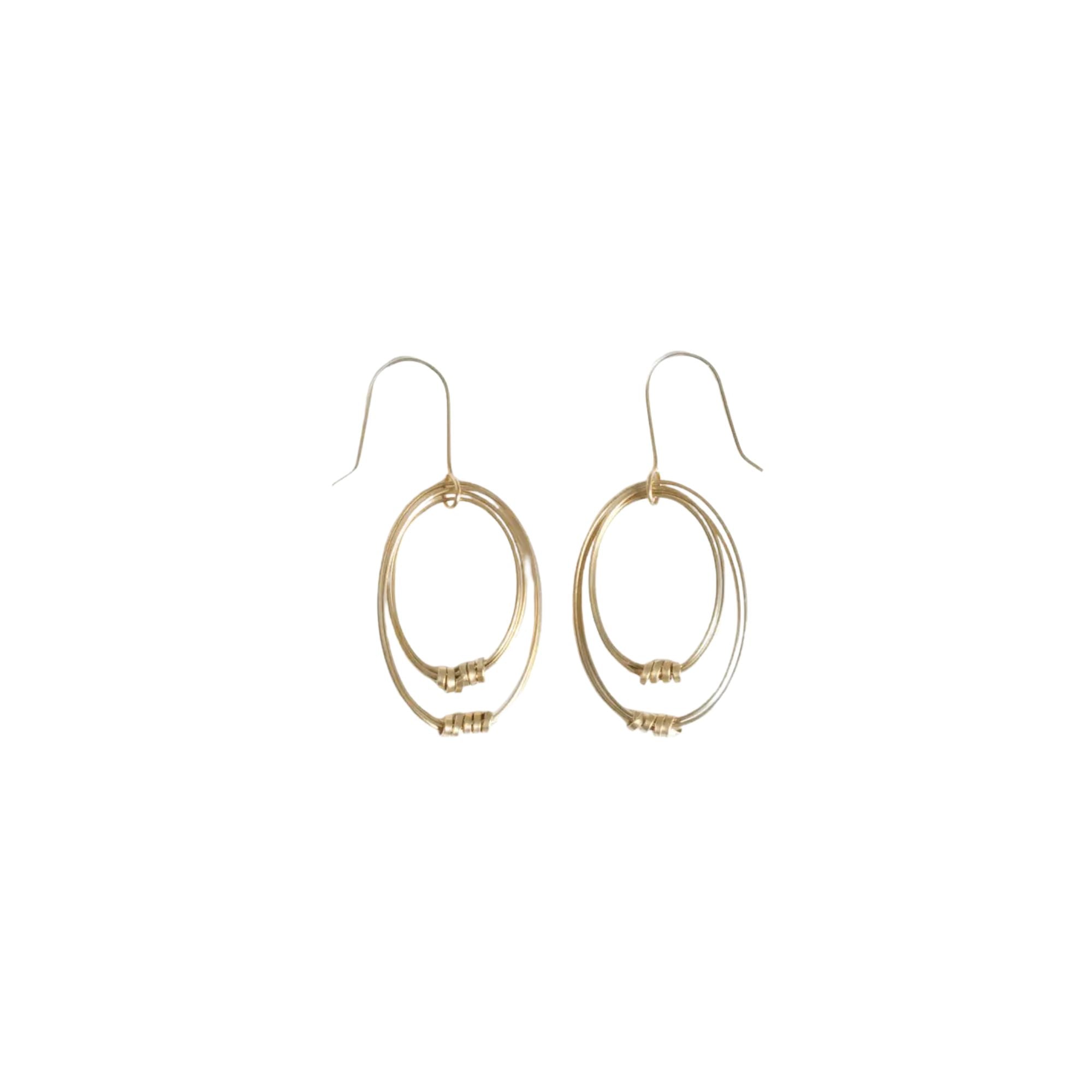 Just Trade Brass Ribbons Sophie Earrings