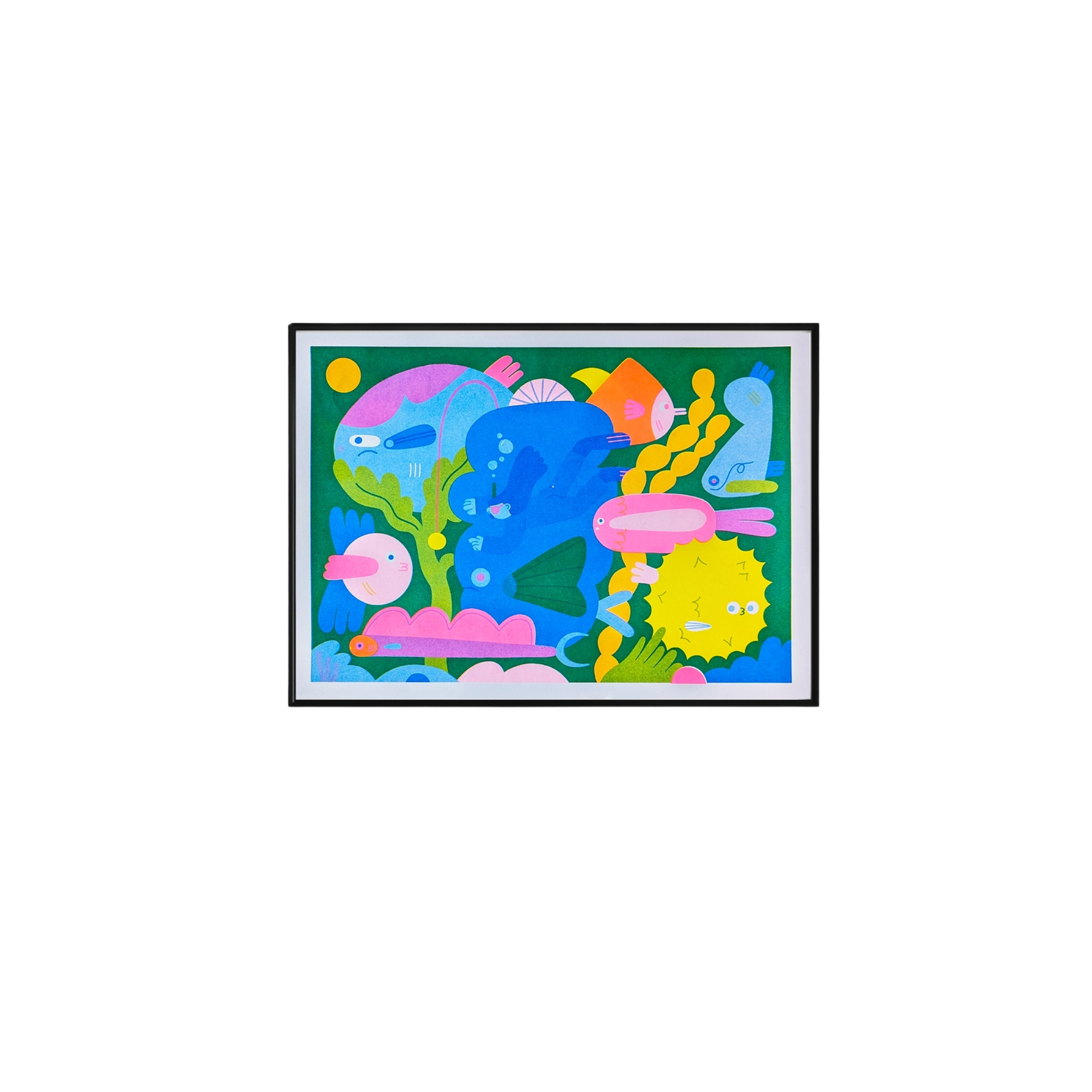 Lauren Morsley Fishies A3 Risograph Print