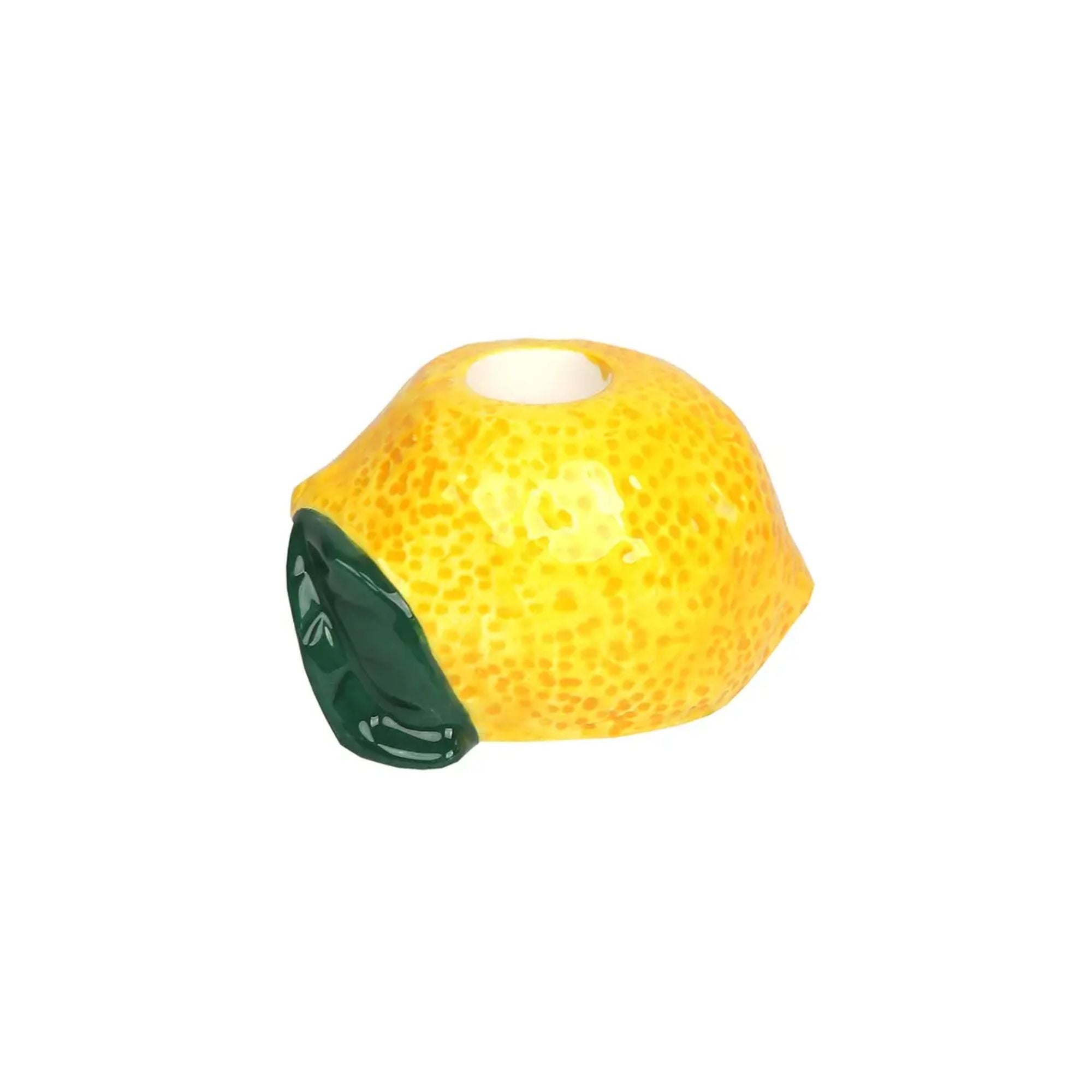 Lemon Ceramic Candle Holder