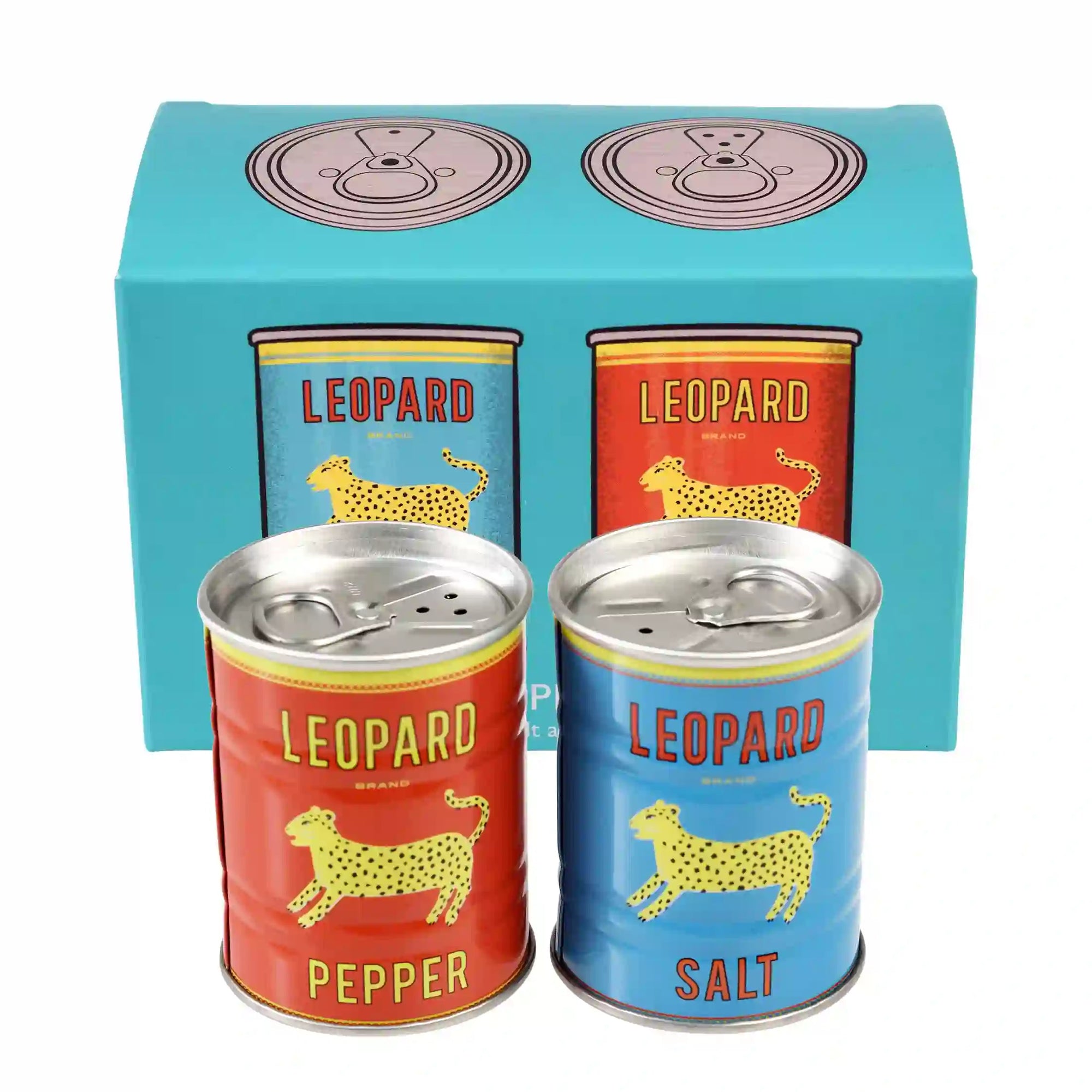 Leopard Salt and Pepper Tins