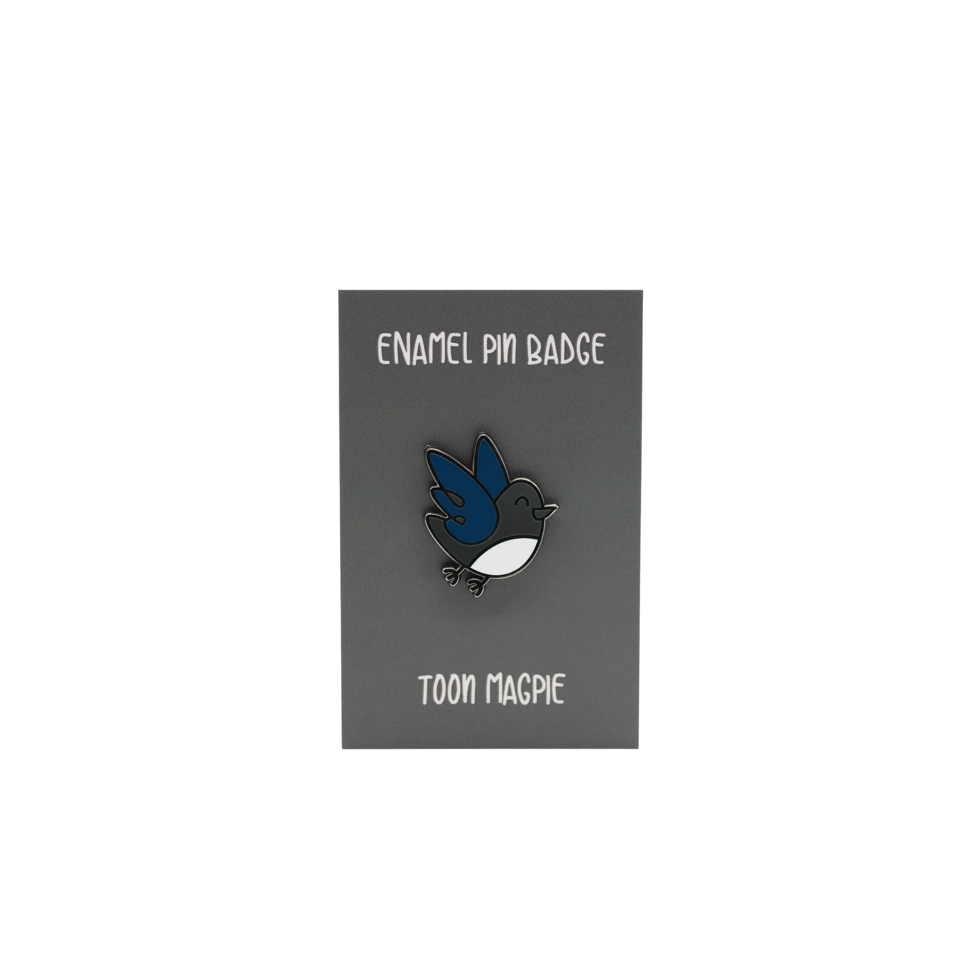 Lines Behind Toon Magpie Enamel Pin