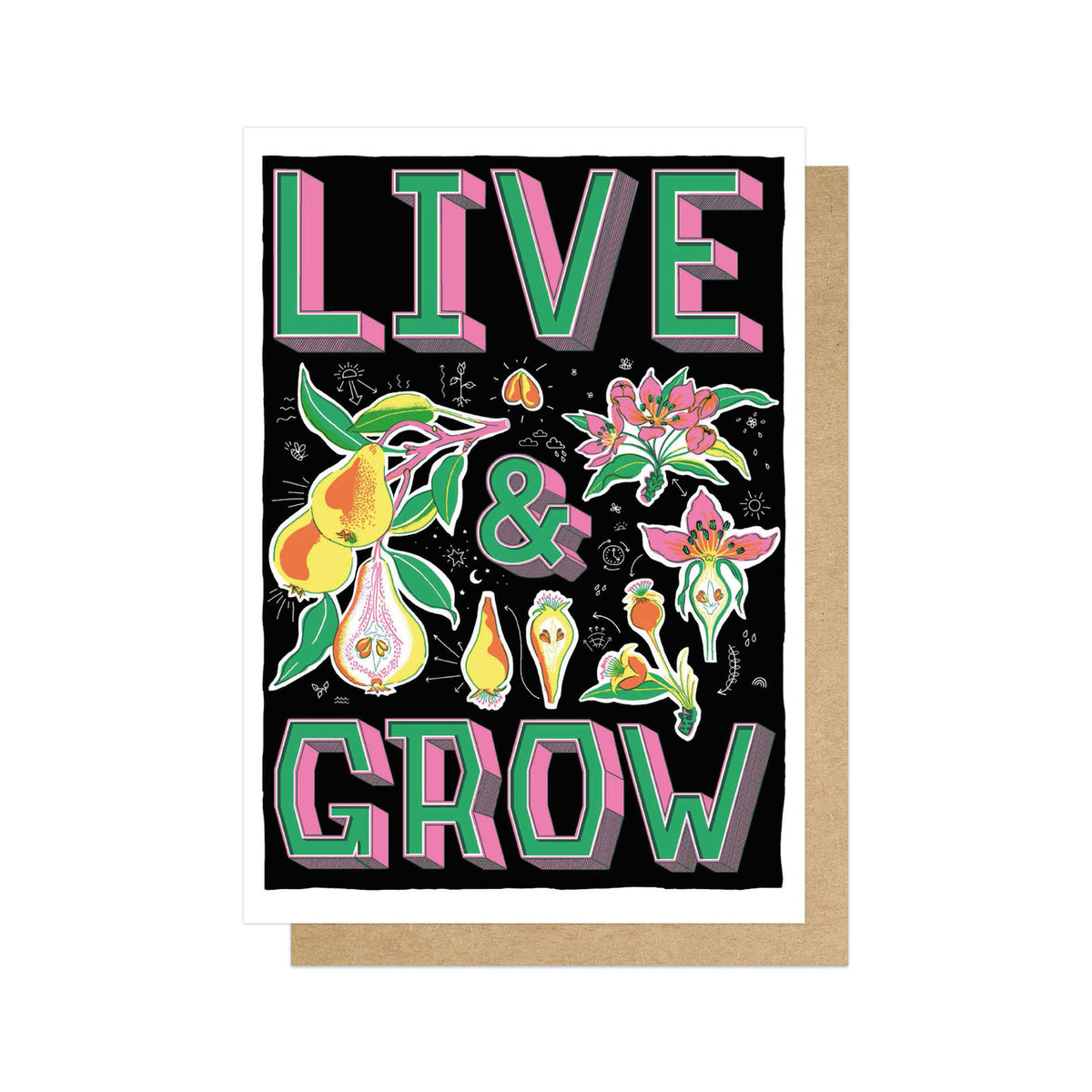 Live and Grow Greeting Card